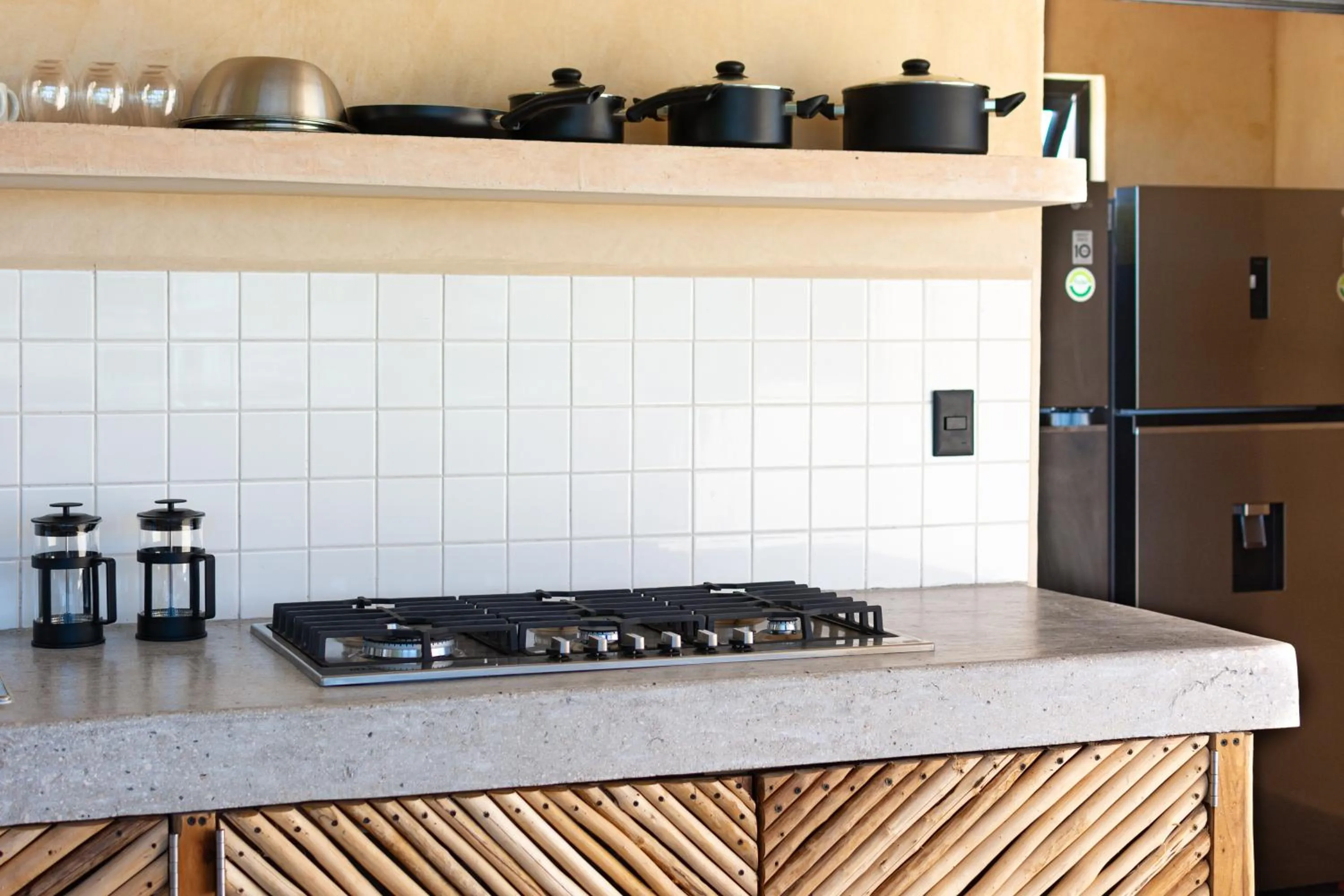 Communal kitchen in Mero Mero Hotel