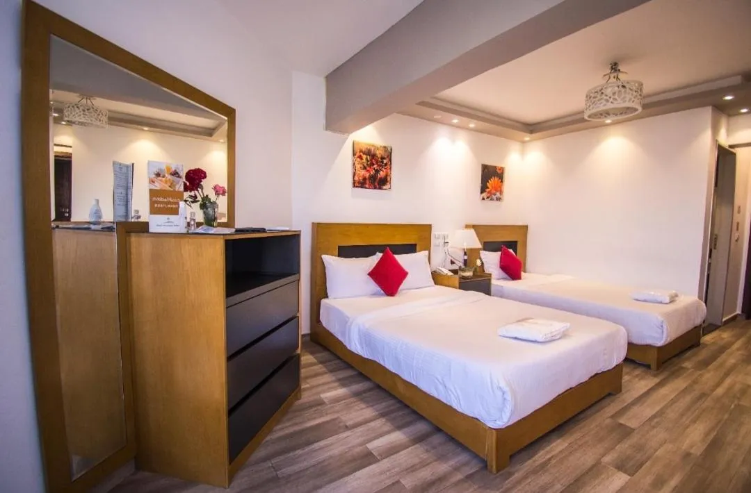 Bed in Nile Guardian Hotel
