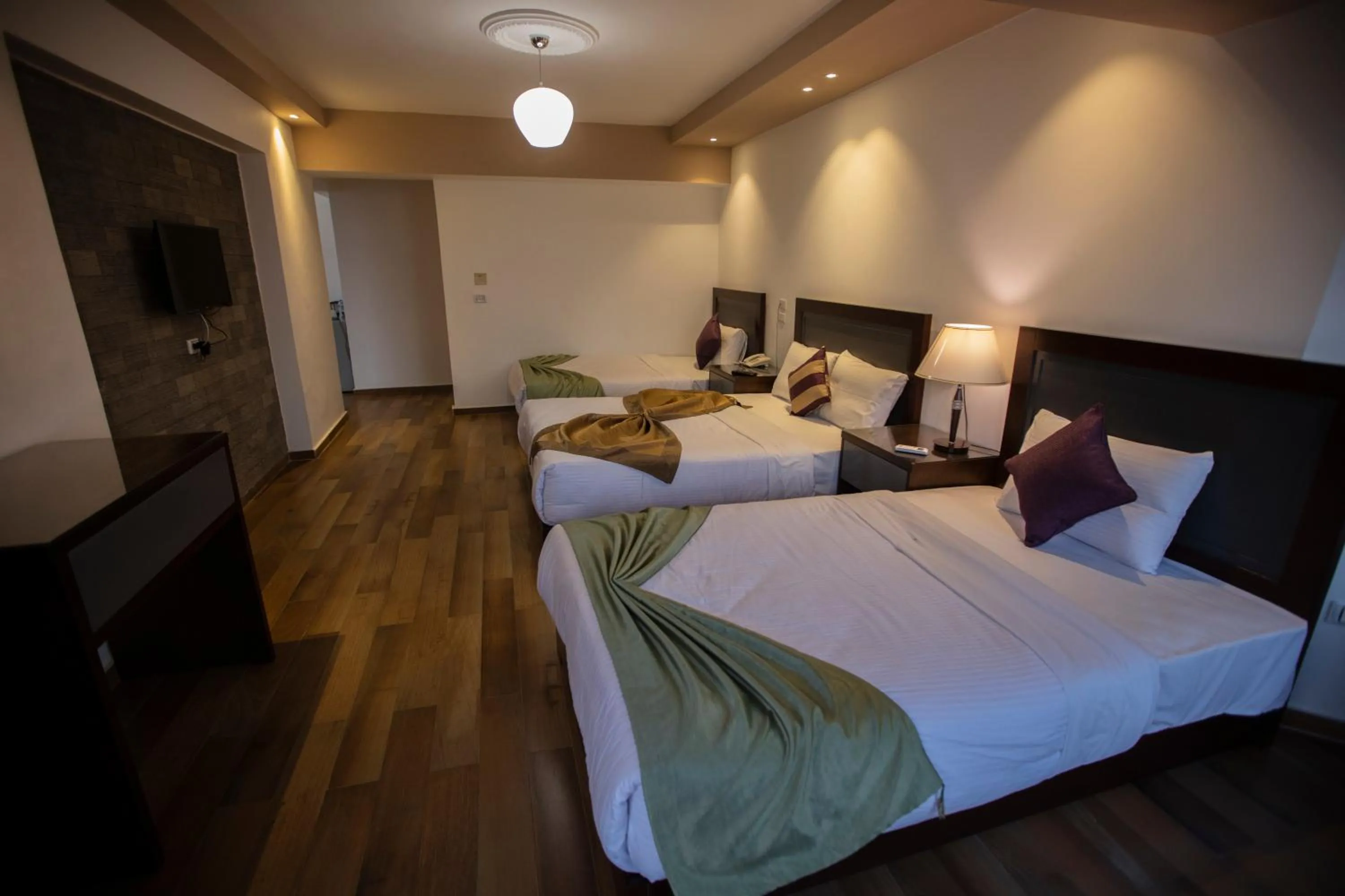 Bed in Nile Guardian Hotel