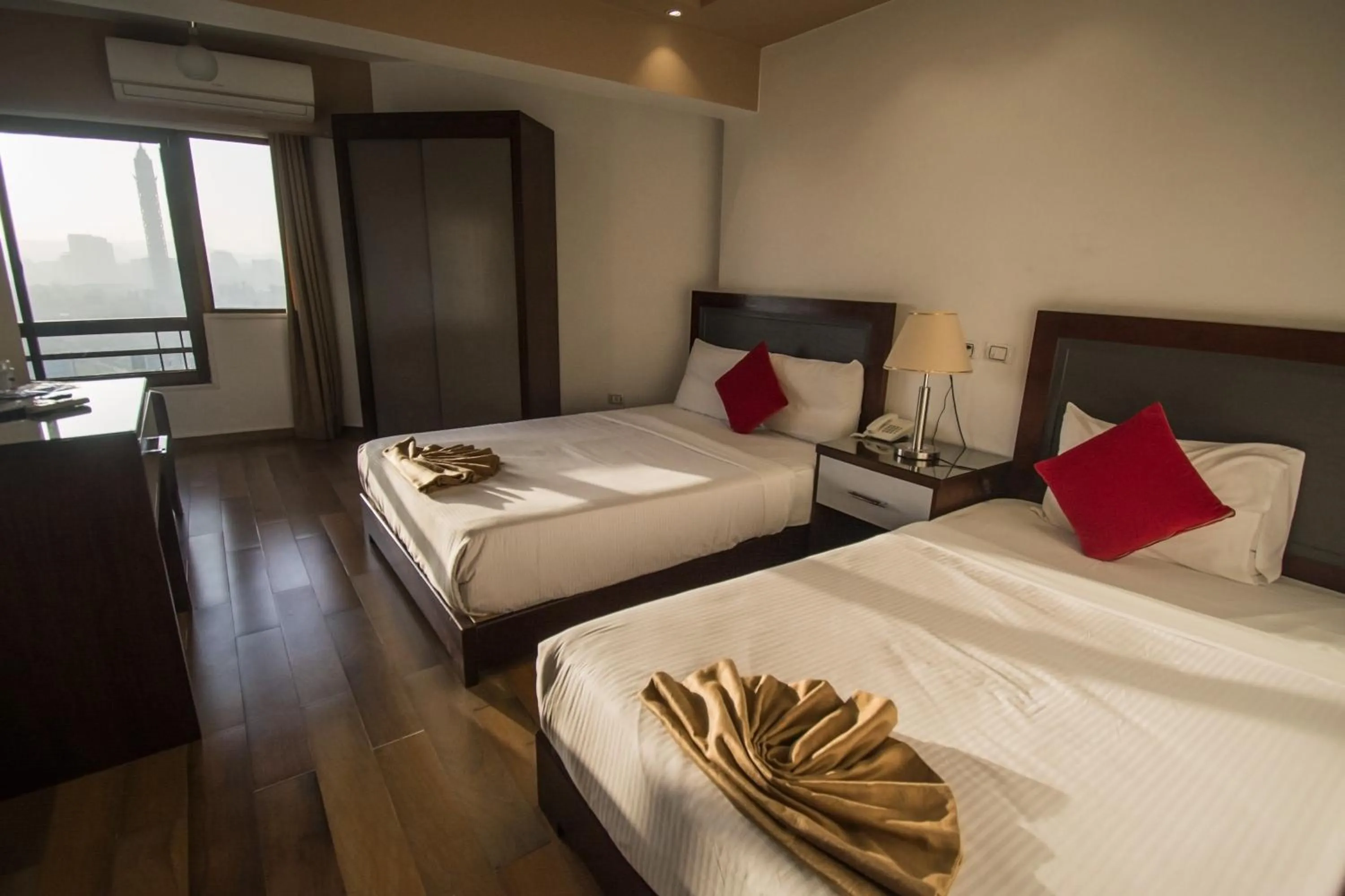 Bed in Nile Guardian Hotel