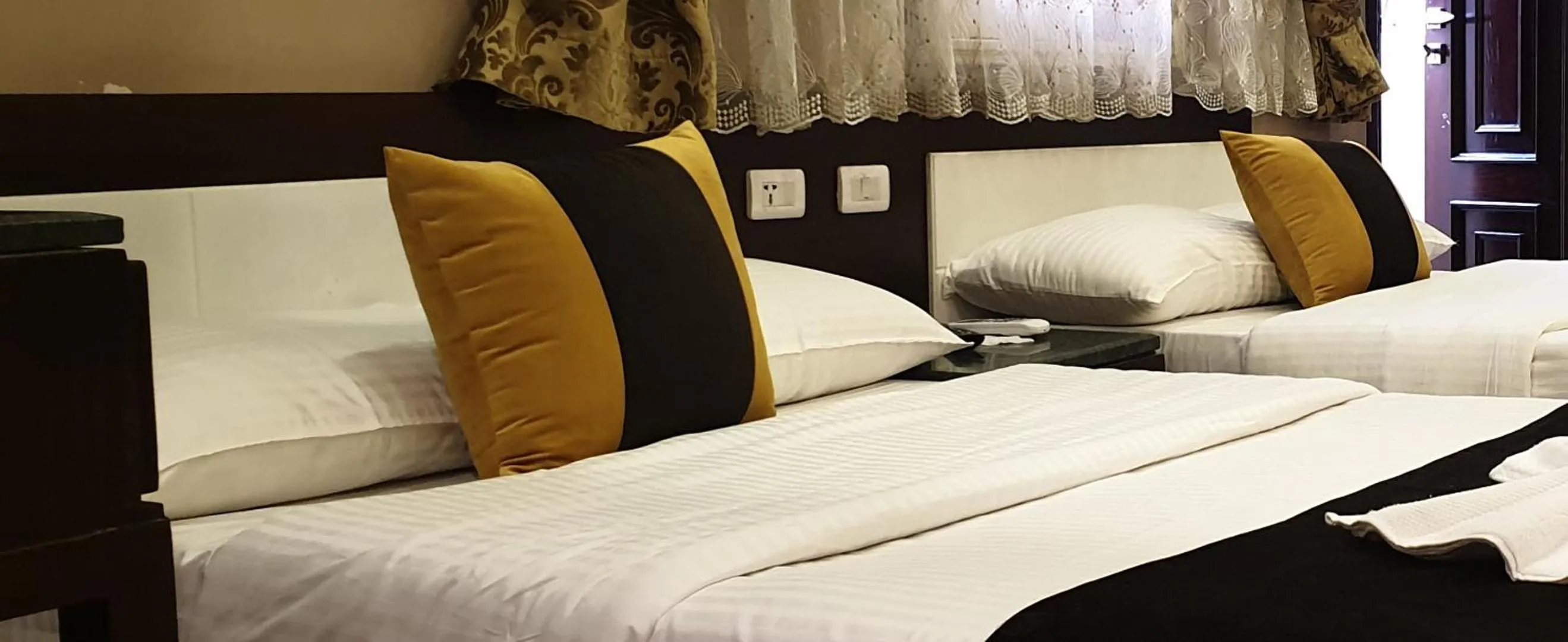 Bed in Nile Guardian Hotel