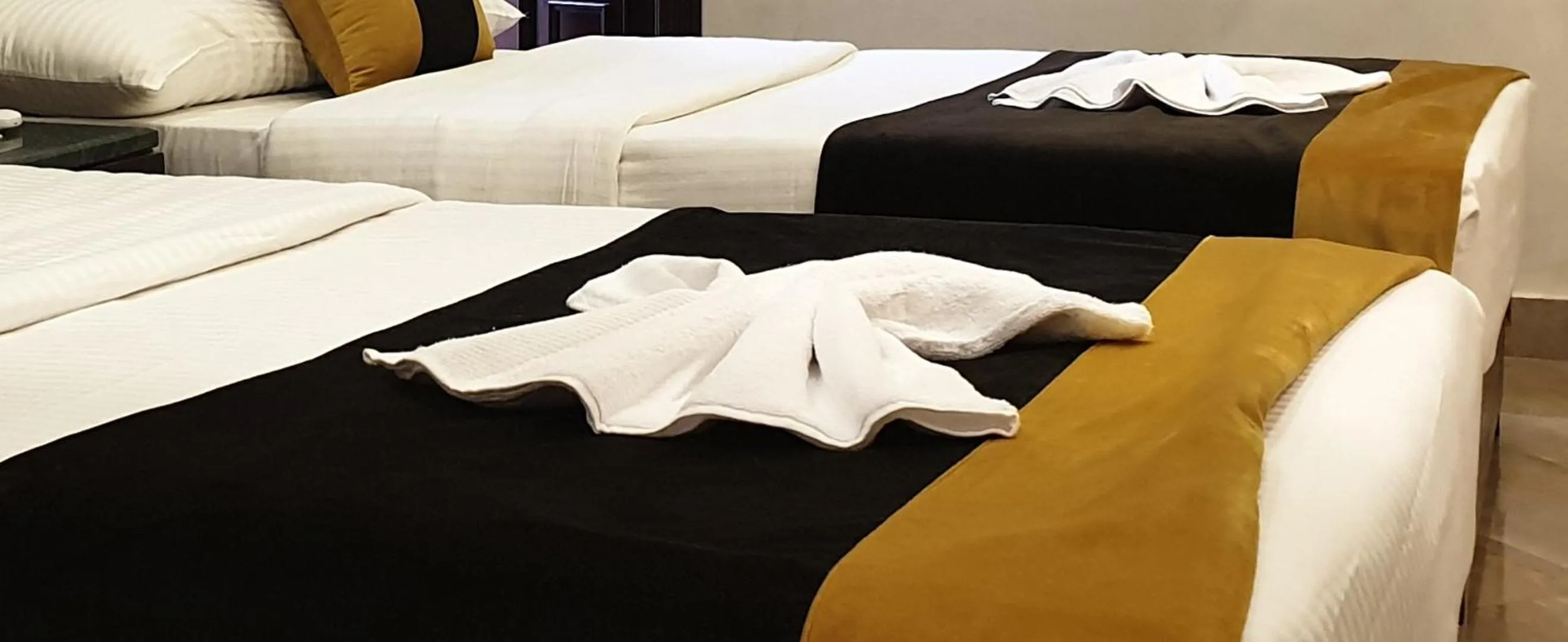 Bed in Nile Guardian Hotel