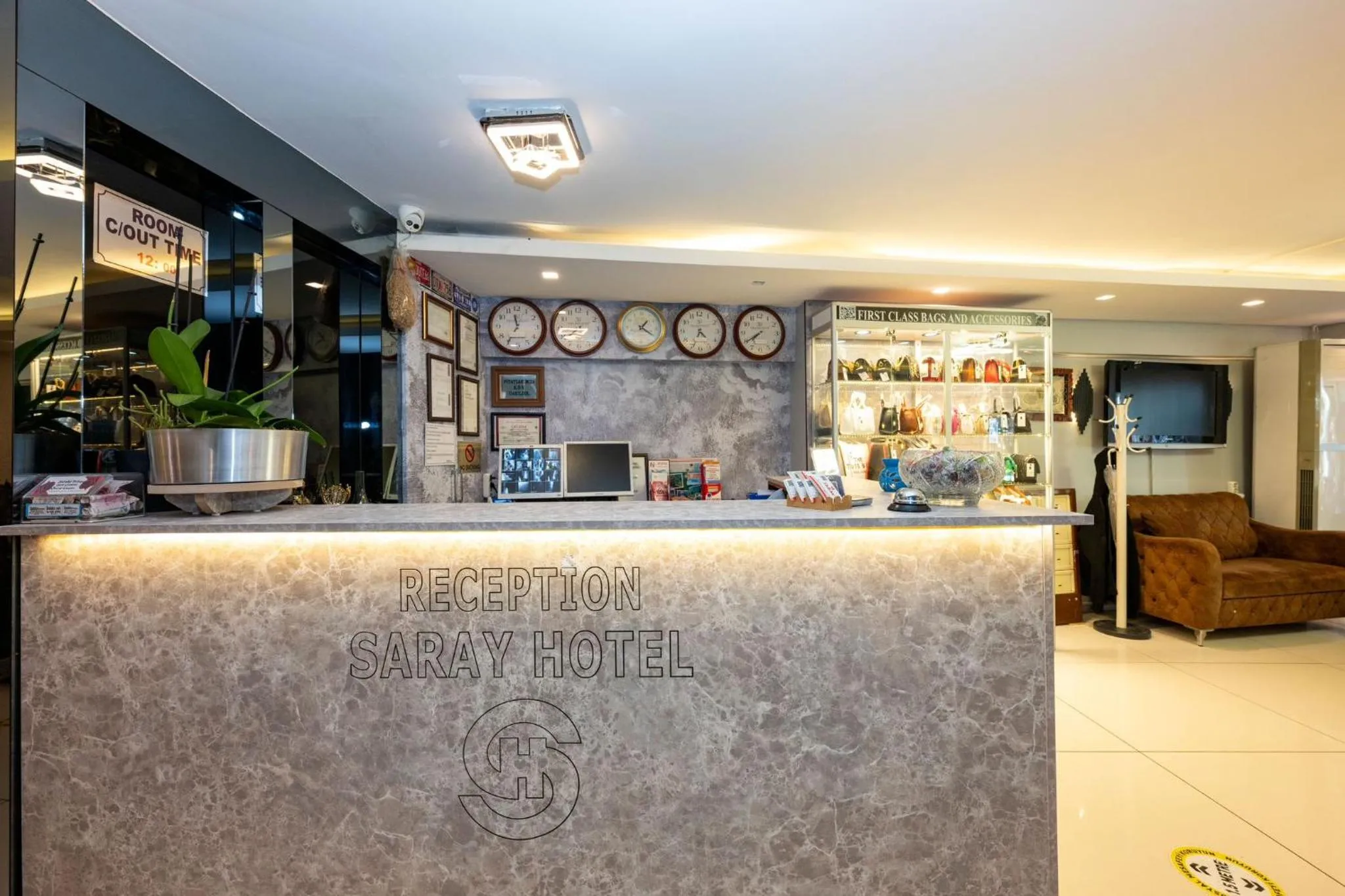 Lobby or reception in Saray Boutique Hotel Laleli