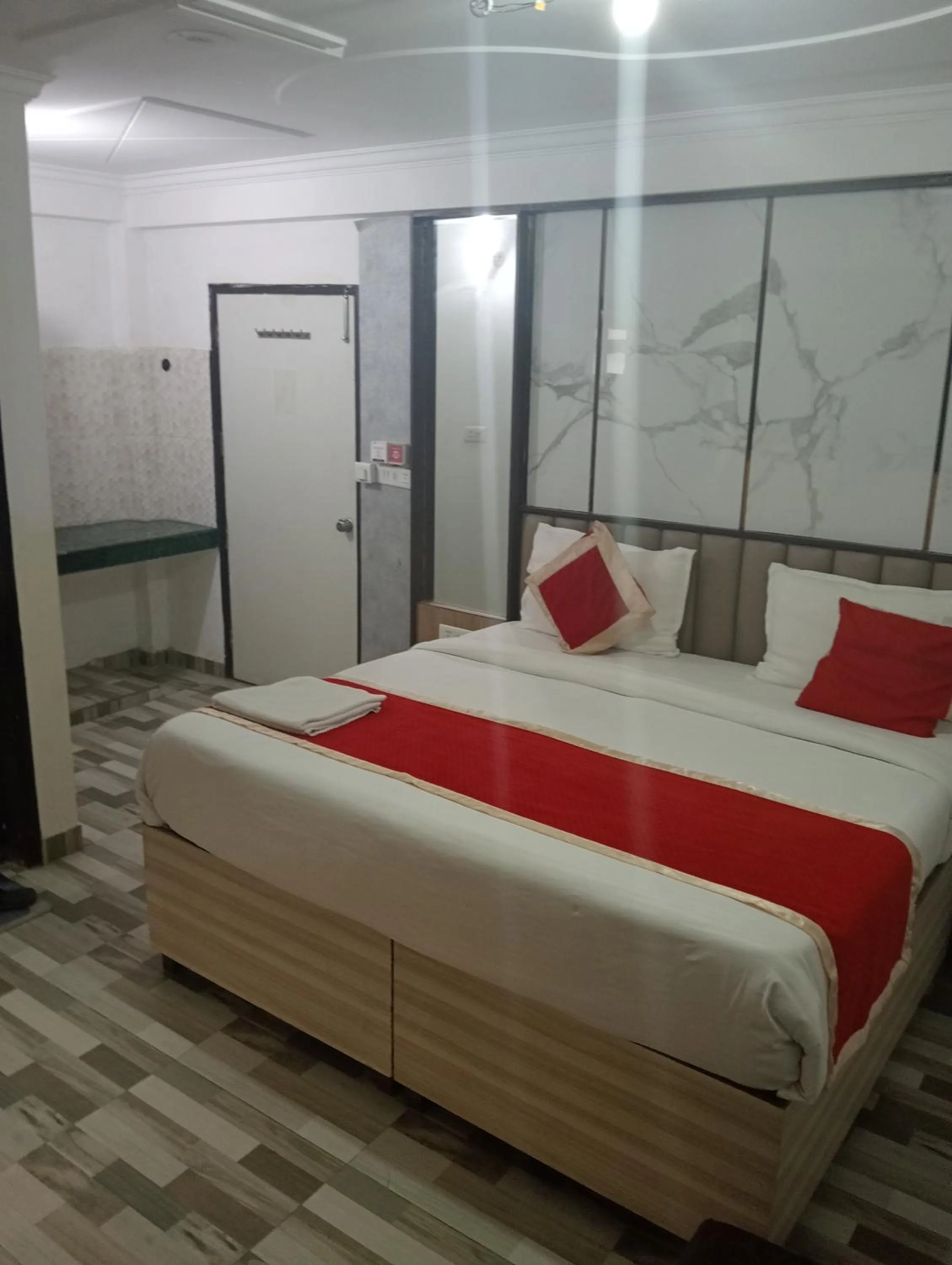 View (from property/room), Bed in Hotel Clink New Delhi Airport