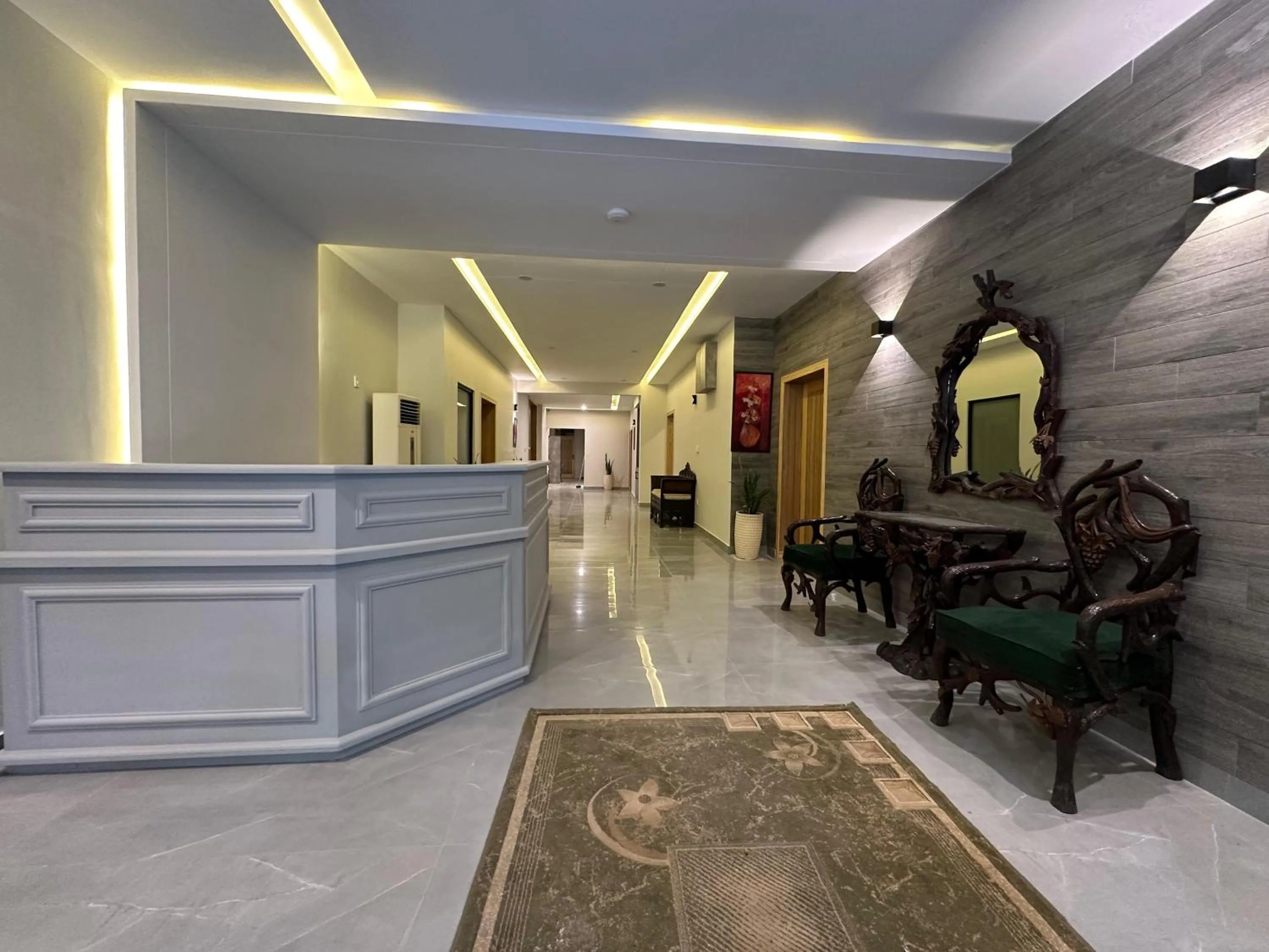 Lobby or reception in The Garden Hotel