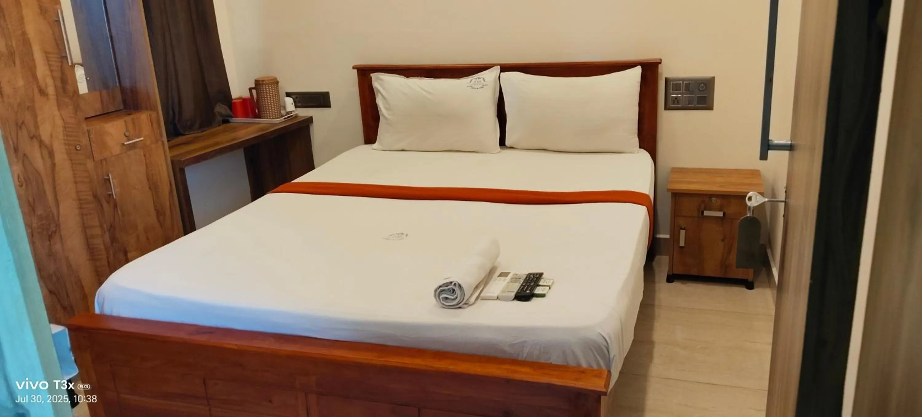 Bed in HOTEL NNP GRAND Rameswaram