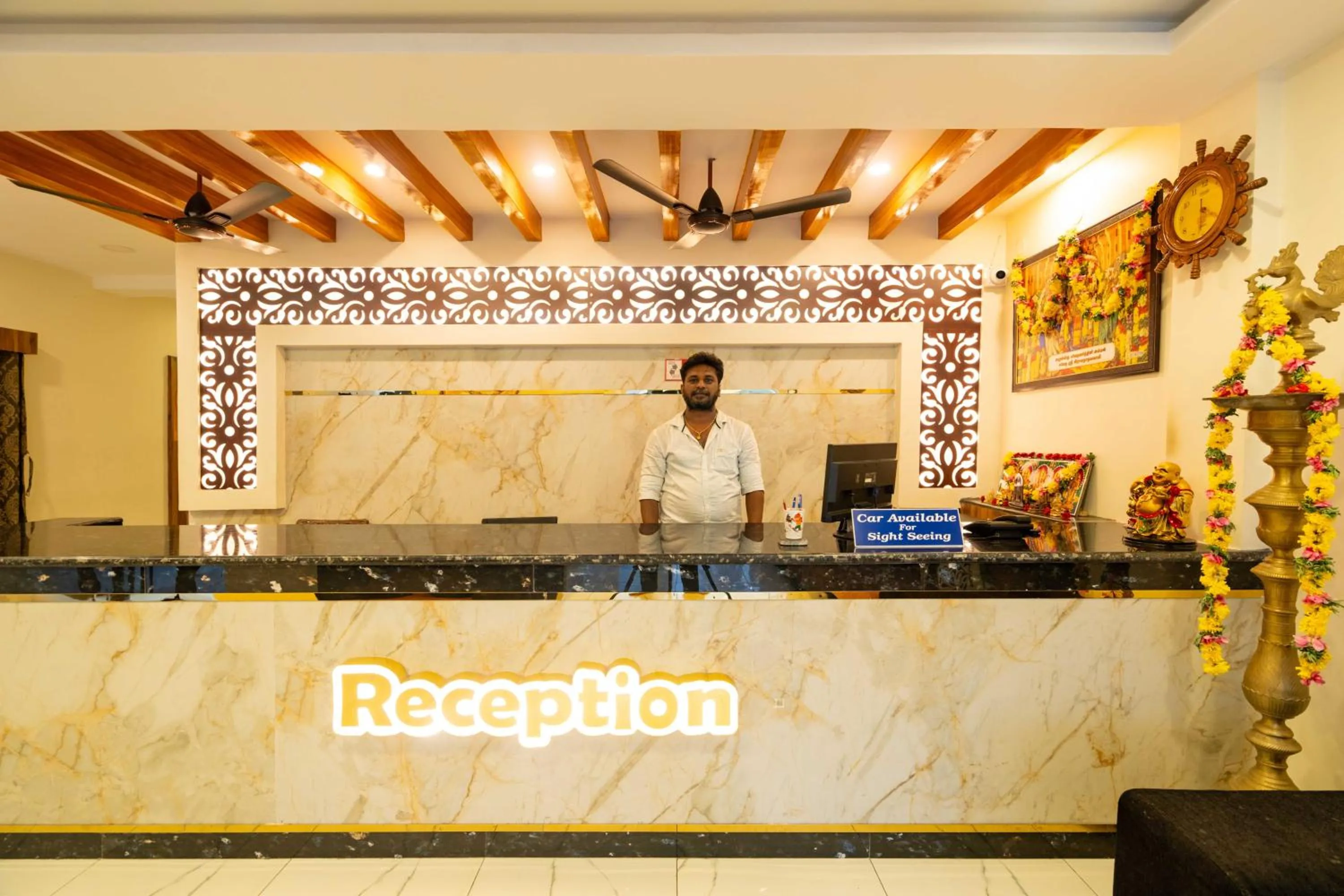 Lobby or reception in HOTEL NNP GRAND Rameswaram