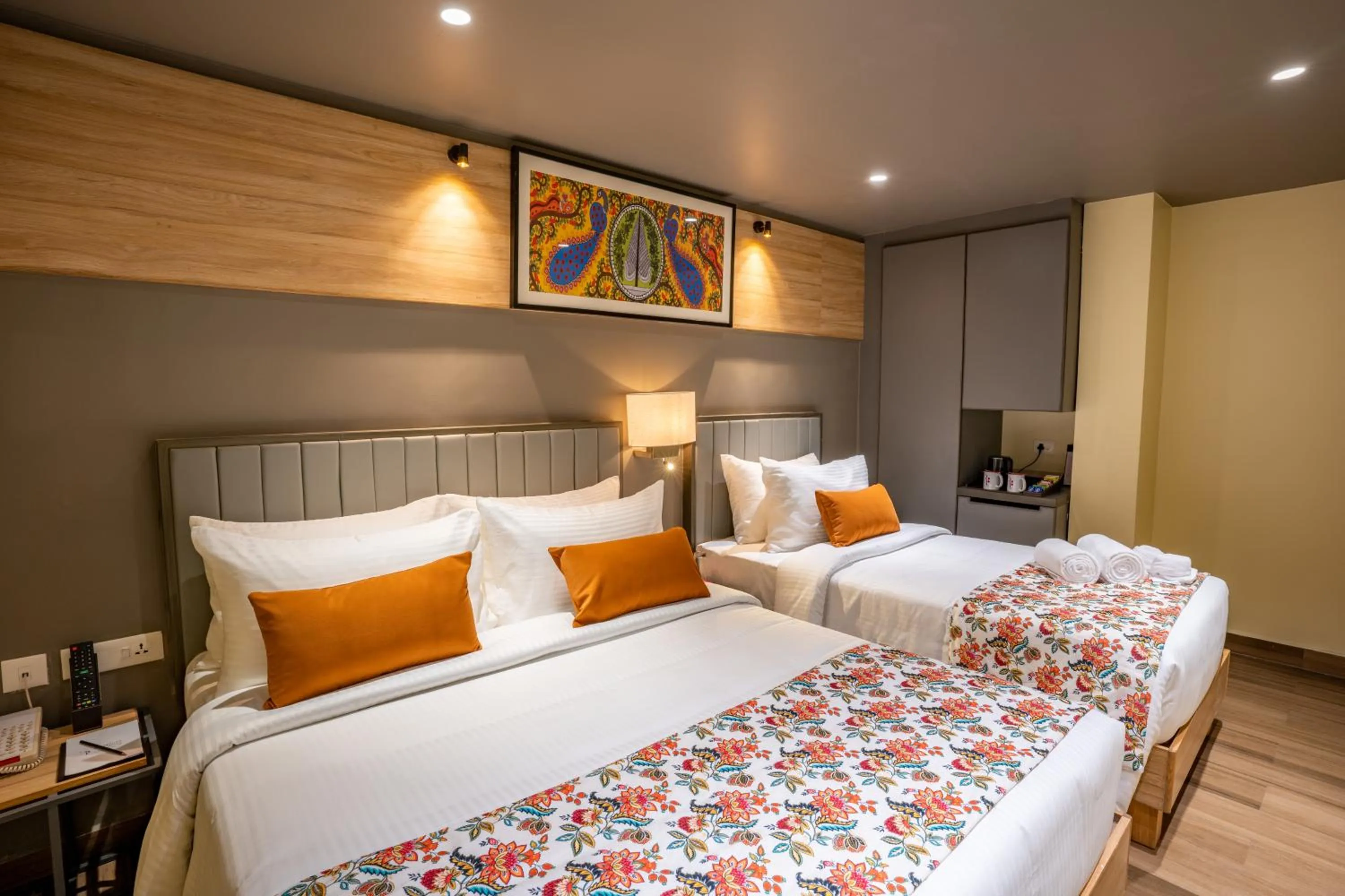 View (from property/room), Bed in Regenta Central Puri Odisha