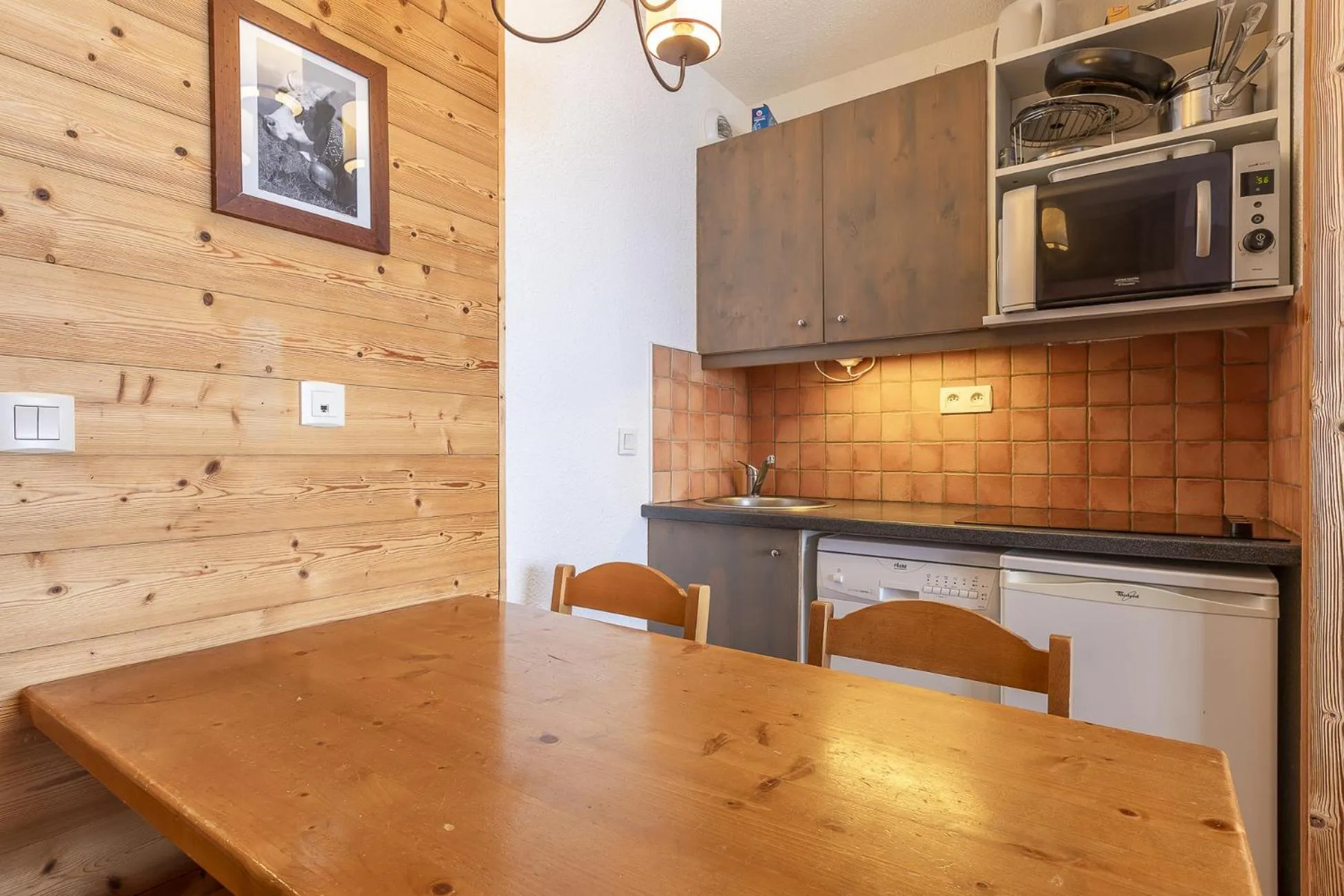 Kitchen or kitchenette in Résidence Le Pralin