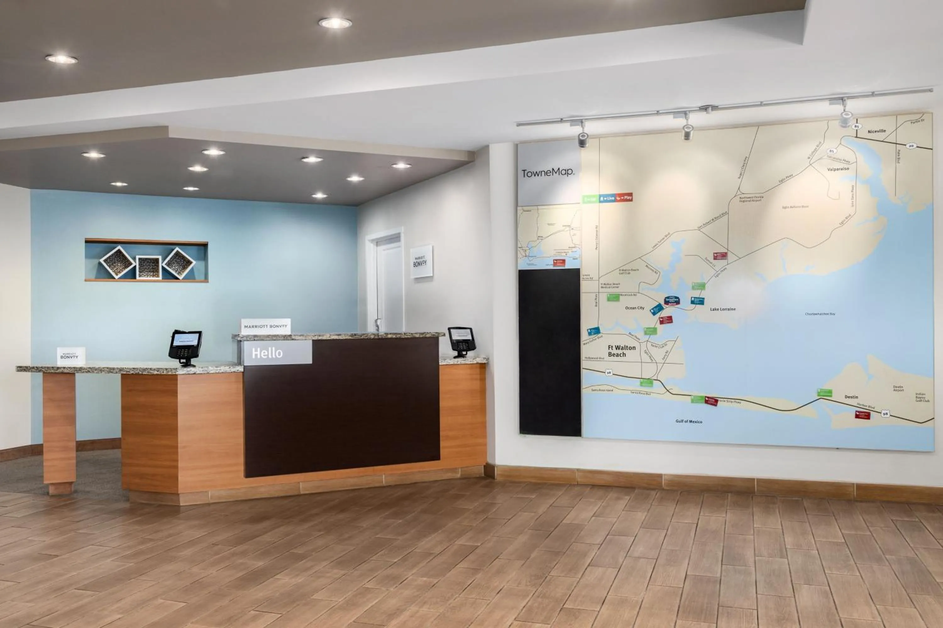 Lobby or reception in TownePlace Suites by Marriott Fort Walton Beach-Eglin AFB