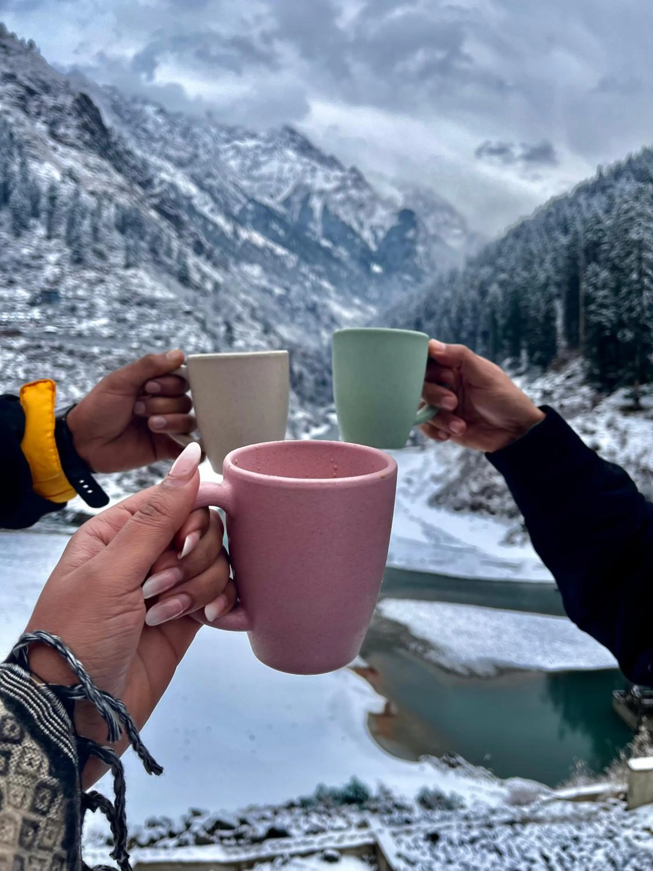 Natural landscape in Hotel Mid Orchard Kasol -River Side