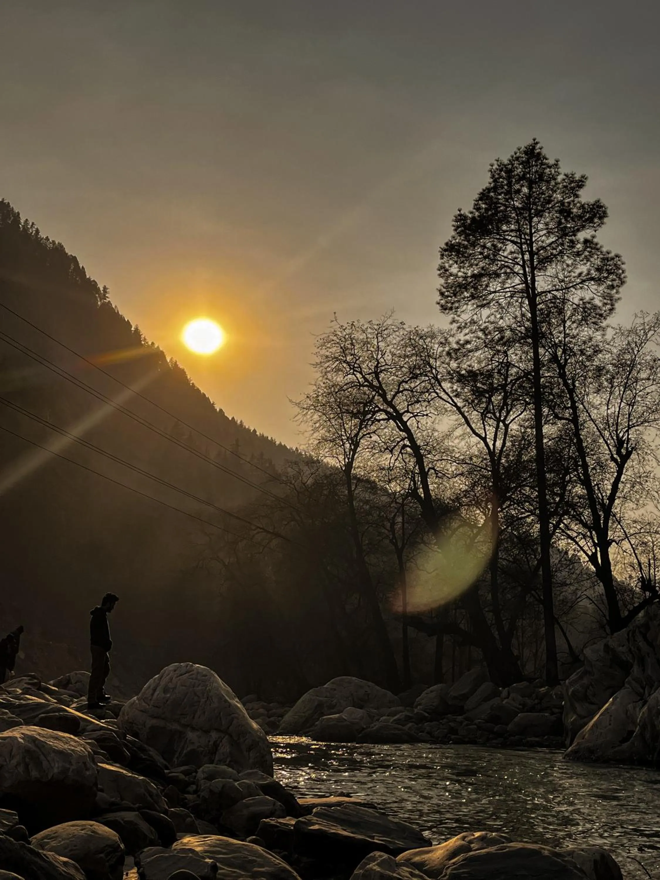 View (from property/room) in Hotel Mid Orchard Kasol -River Side