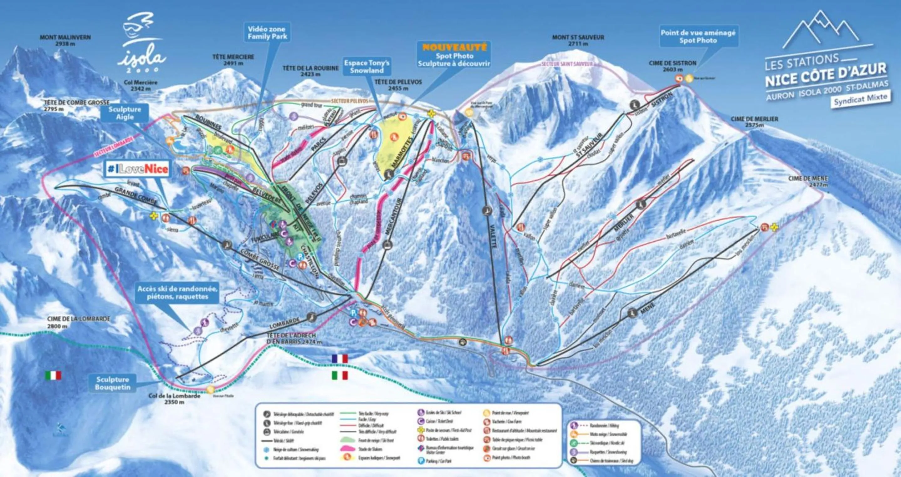 Location in Résidence Les Terrasses d'Isola 2000