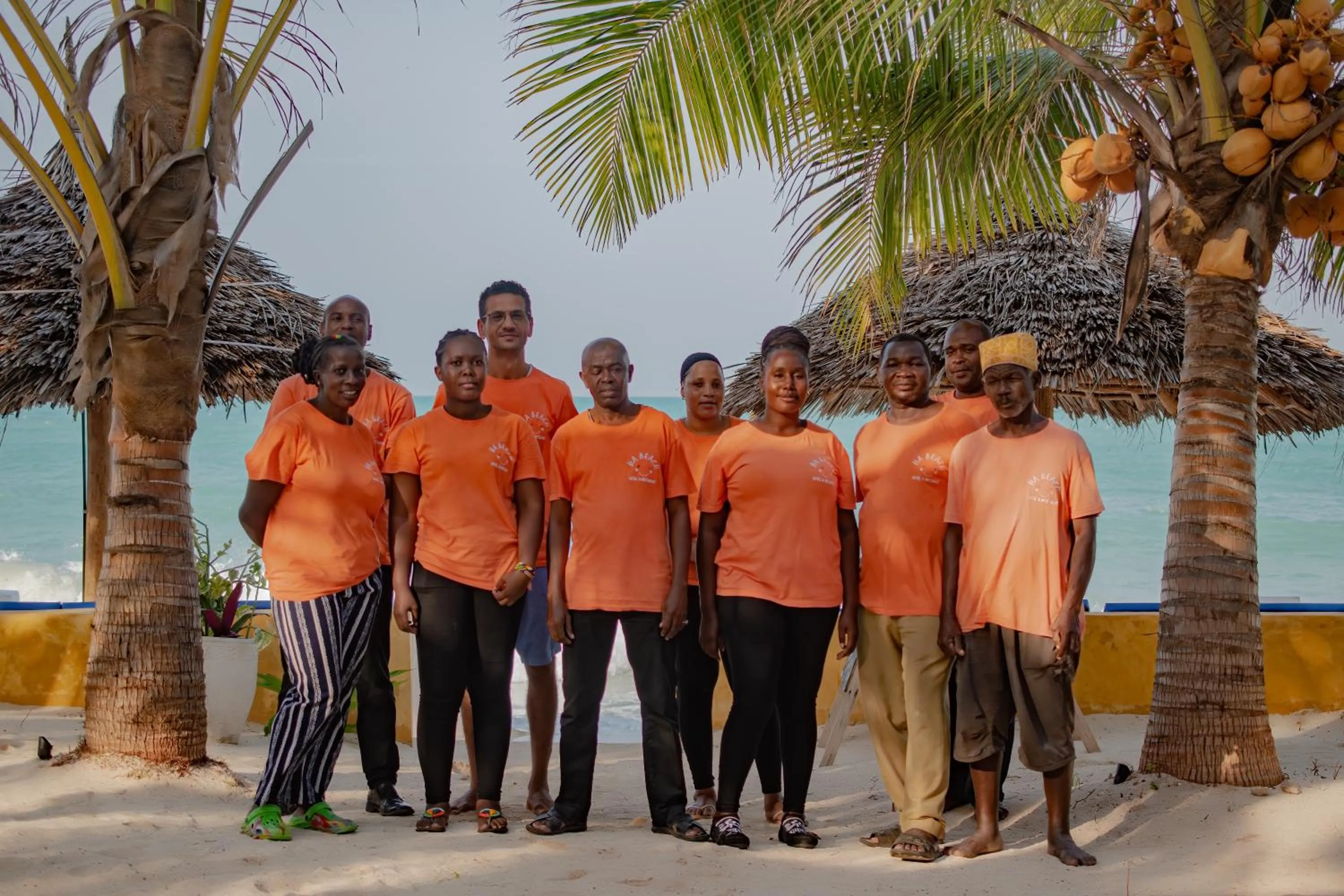 Staff in HA Beach Hotel Zanzibar