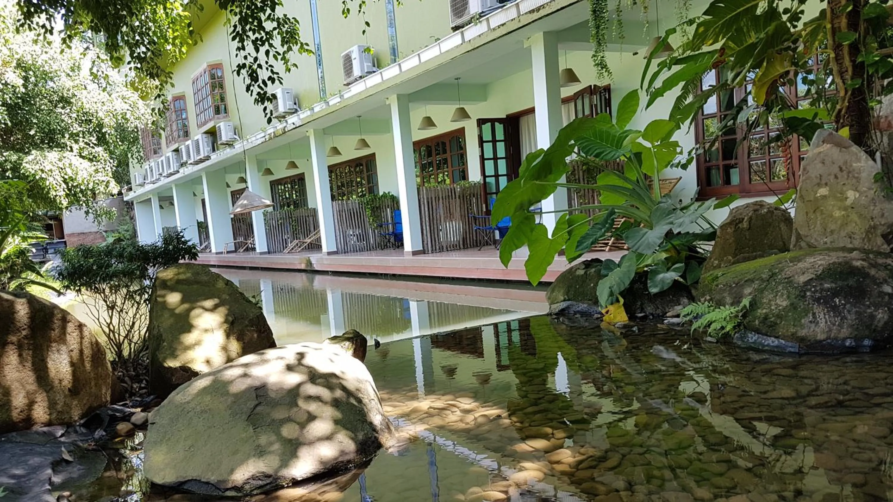 Garden in Cat Tien Jungle Lodge