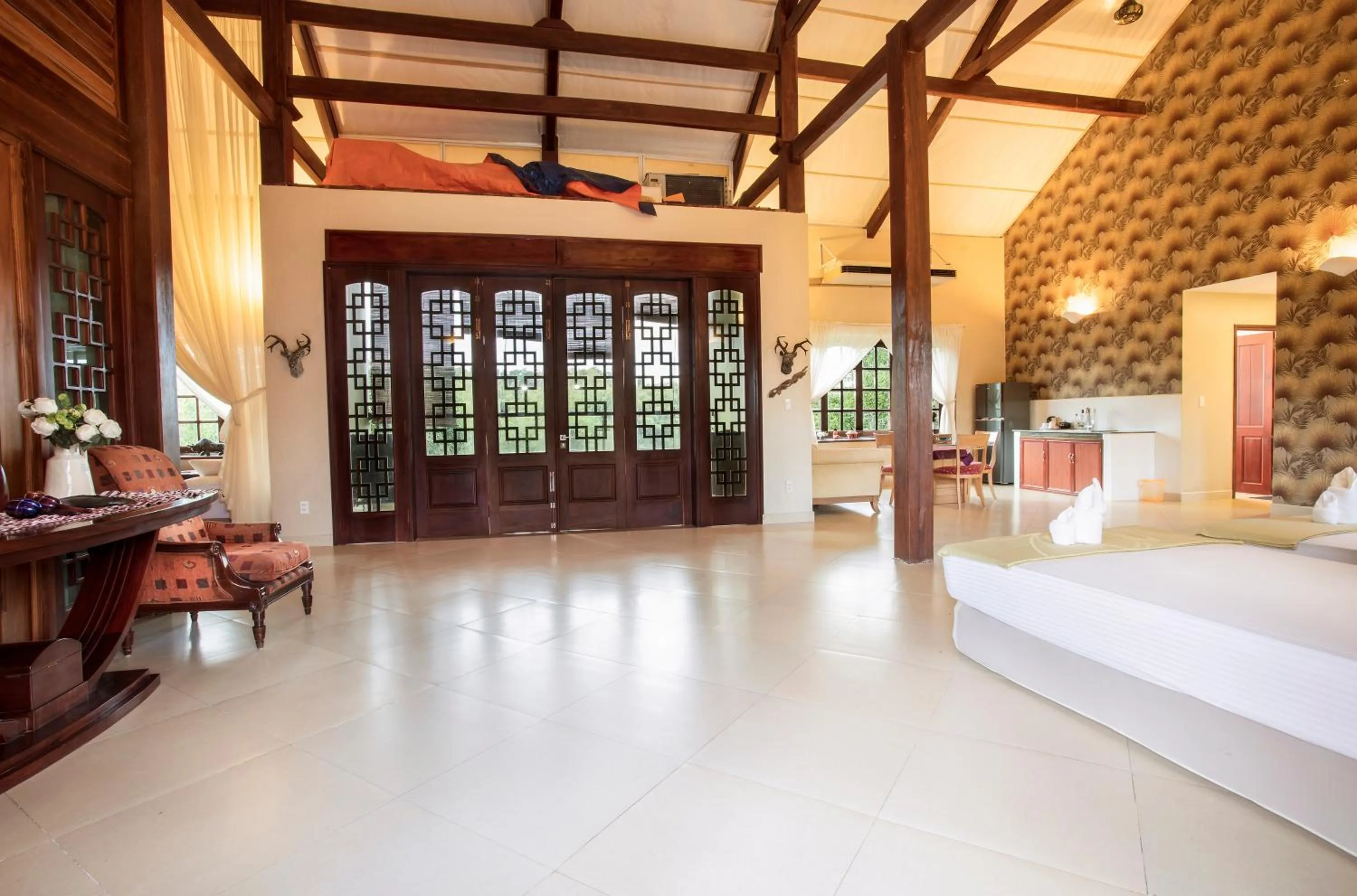 Bedroom, Bed in Cat Tien Jungle Lodge