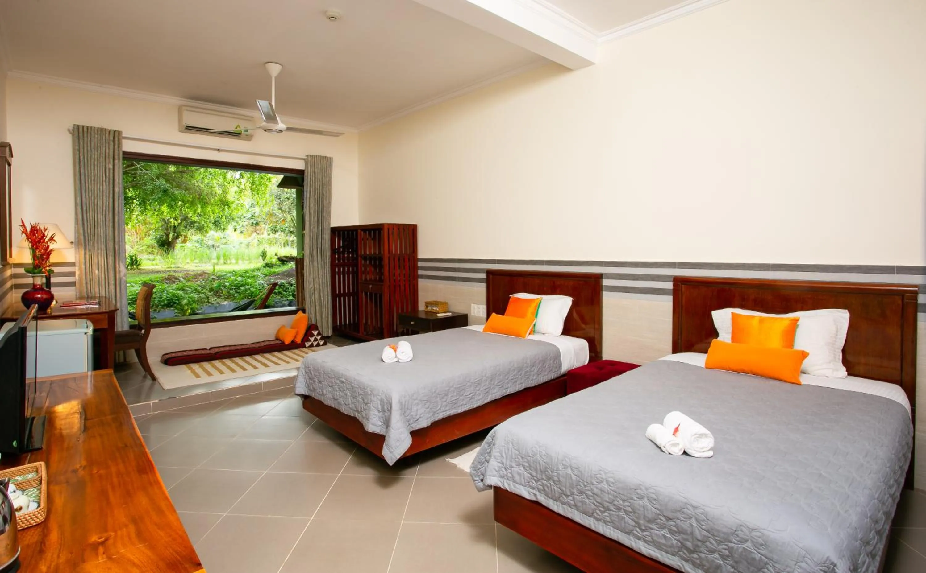 Bedroom, Bed in Cat Tien Jungle Lodge