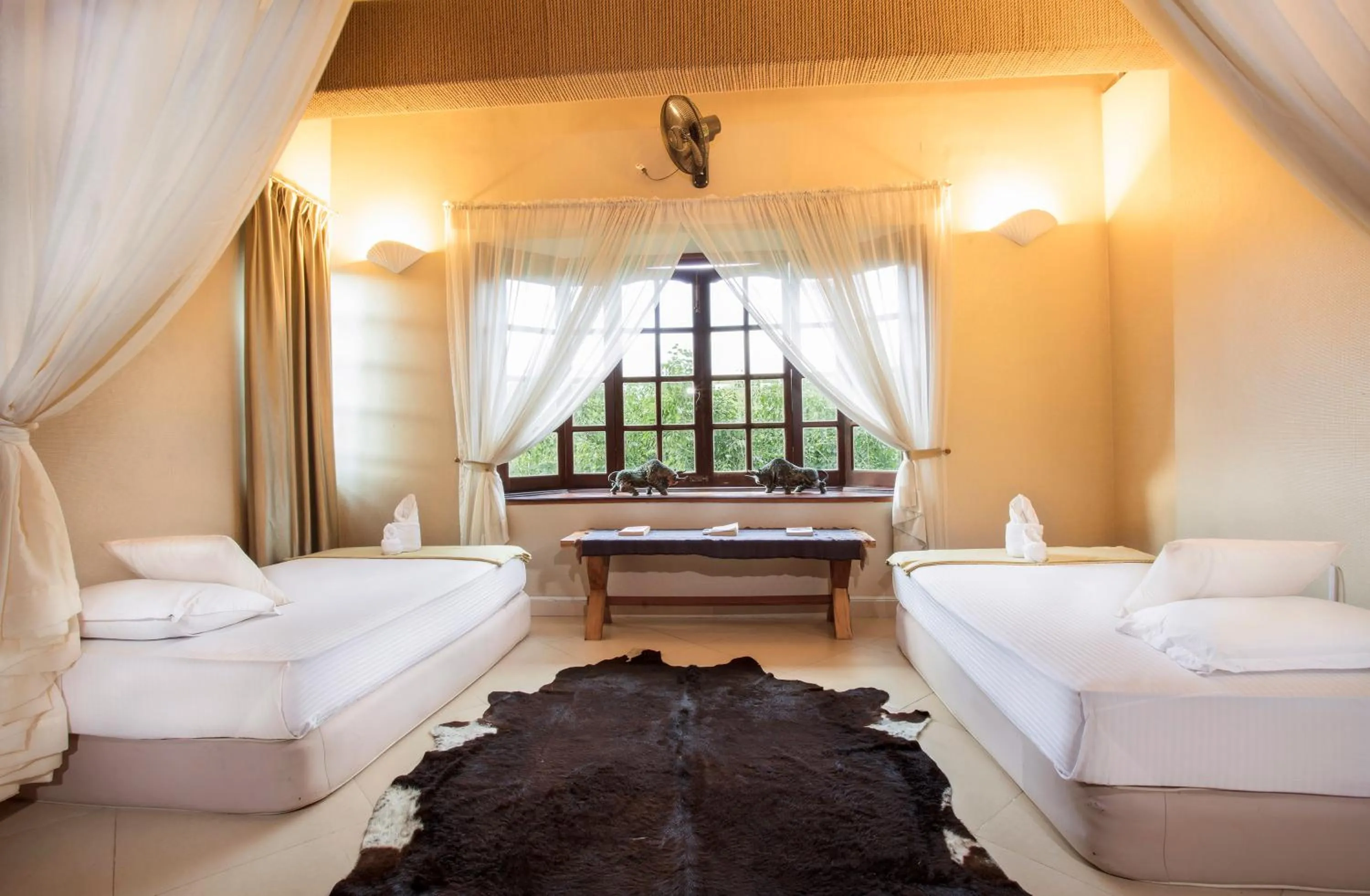 Bedroom, Bed in Cat Tien Jungle Lodge