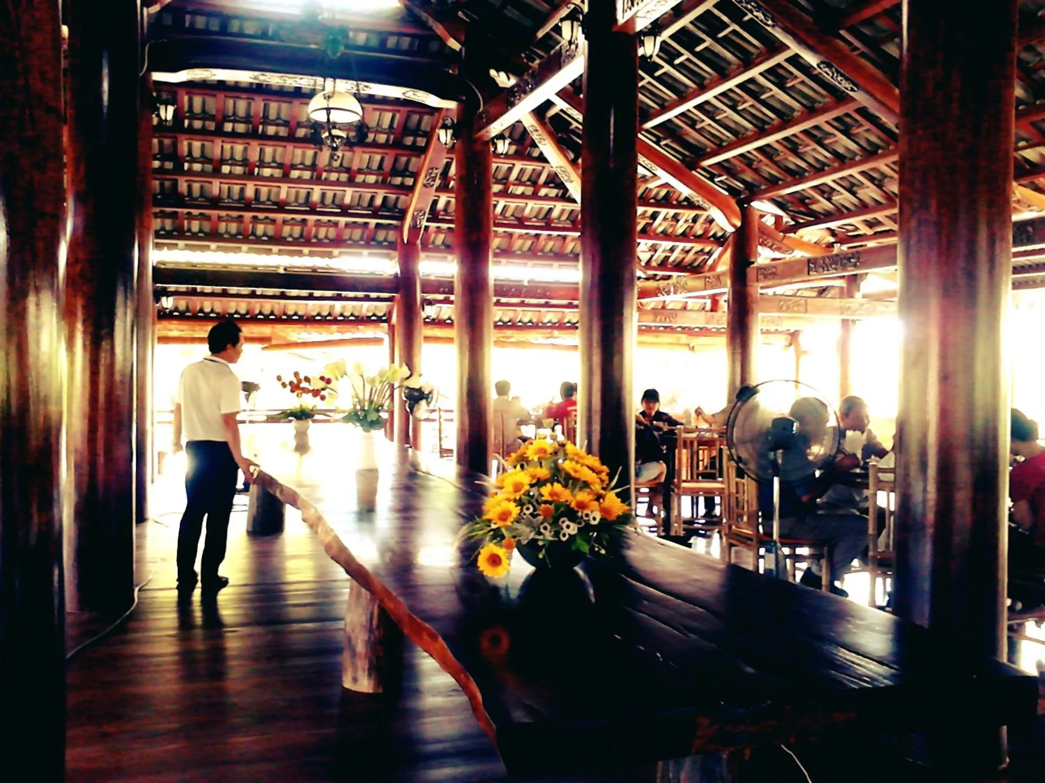 People in Cat Tien Jungle Lodge