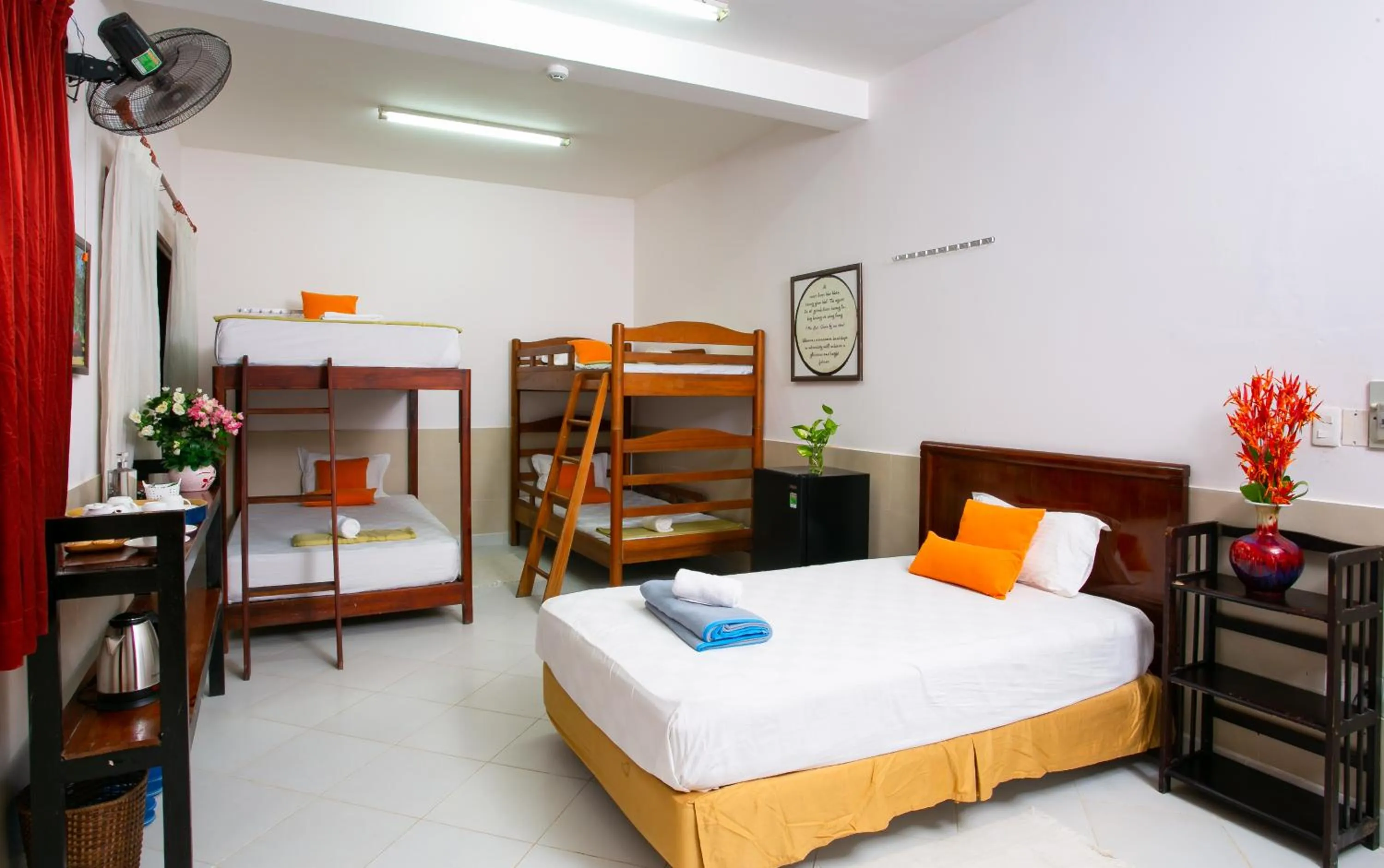 Bed in Cat Tien Jungle Lodge