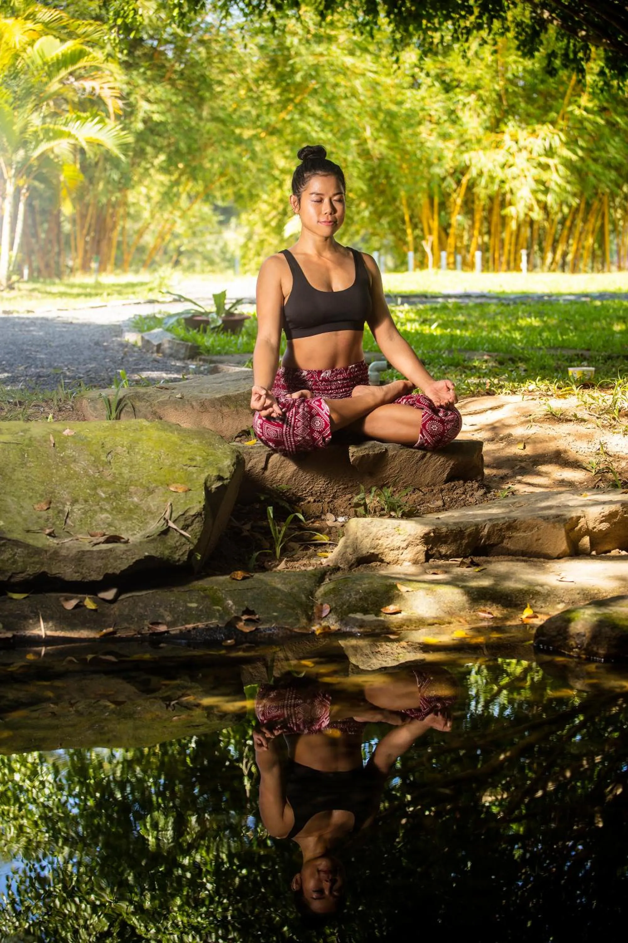 People in Cat Tien Jungle Lodge