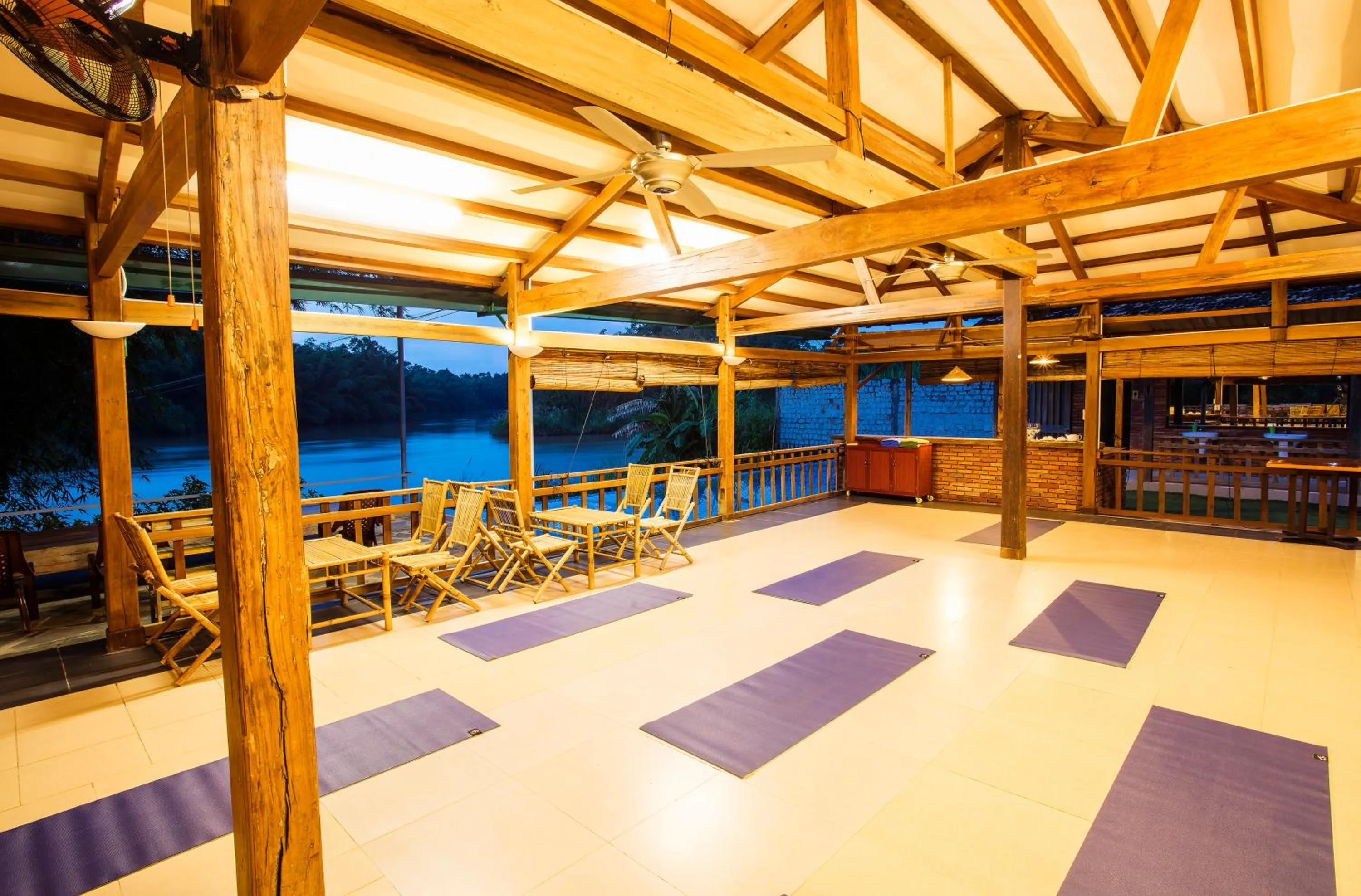 Lounge or bar in Cat Tien Jungle Lodge