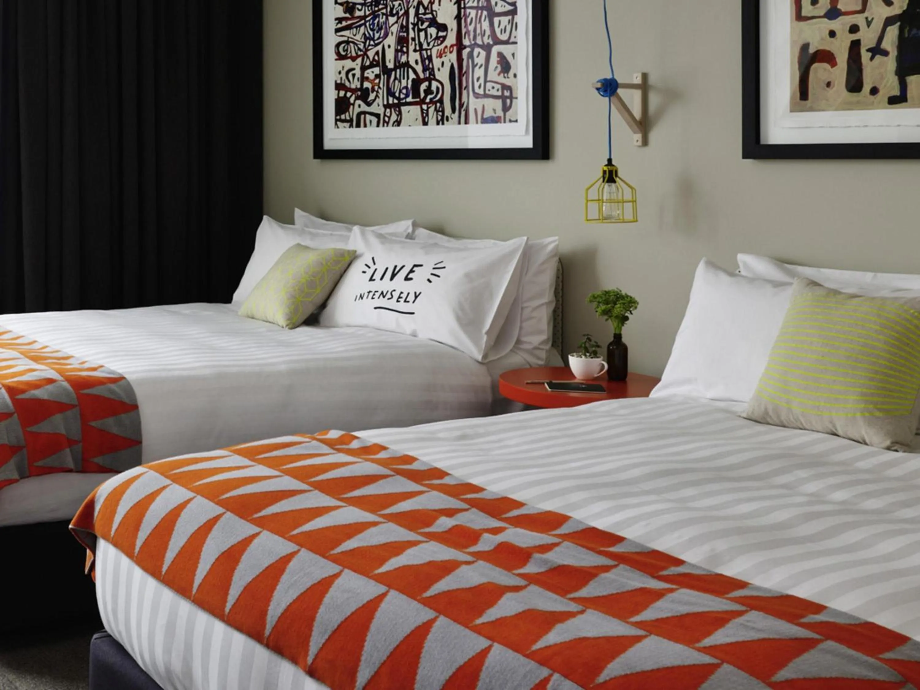 Bedroom, Bed in Art Series - The Larwill Studio