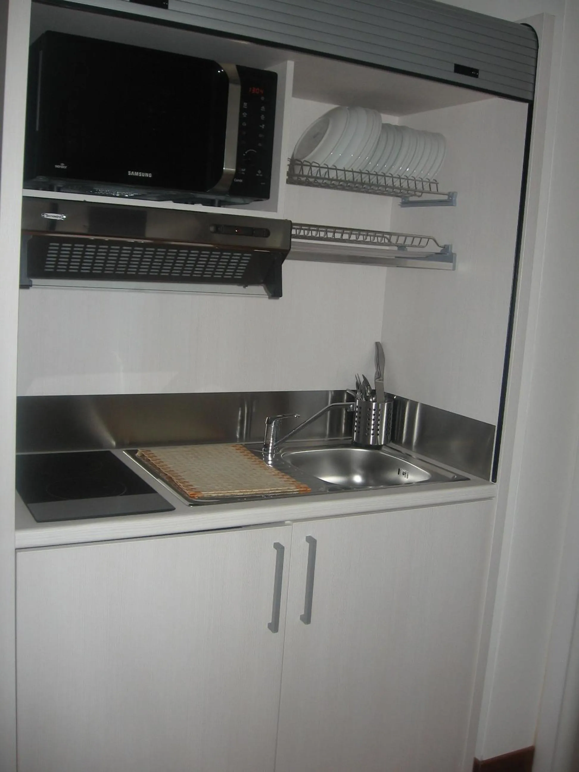 Kitchen or kitchenette in Residenza Grand Hotel Riccione