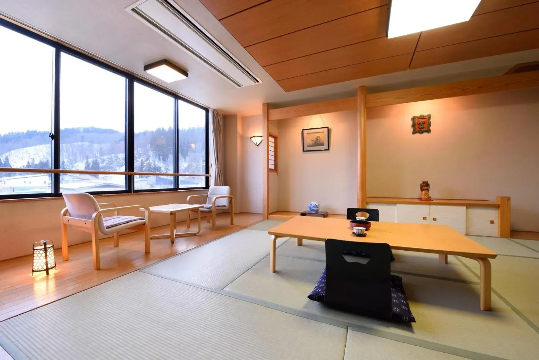 Japanese-Style Quadruple Room in Tofuya Ryokan, Onogawa Onsen, Sauna, Barrier-free Japanese-Style Quadruple Room in Tofuya Ryokan, Onogawa Onsen, Sauna, Barrier-free