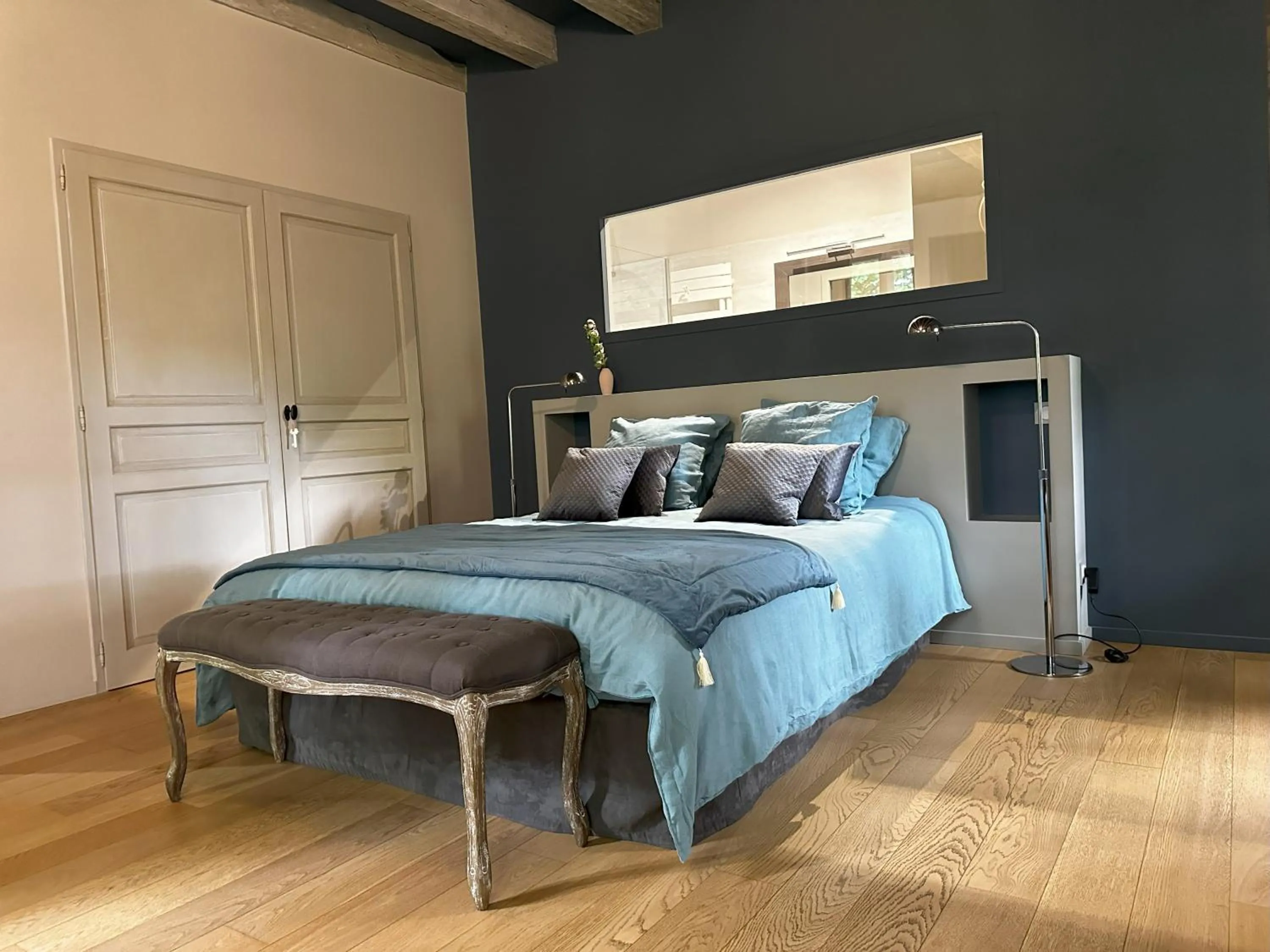 Bedroom, Bed in Les Hauts de Sauliès - Chambre et Table d'Hôtes de charme