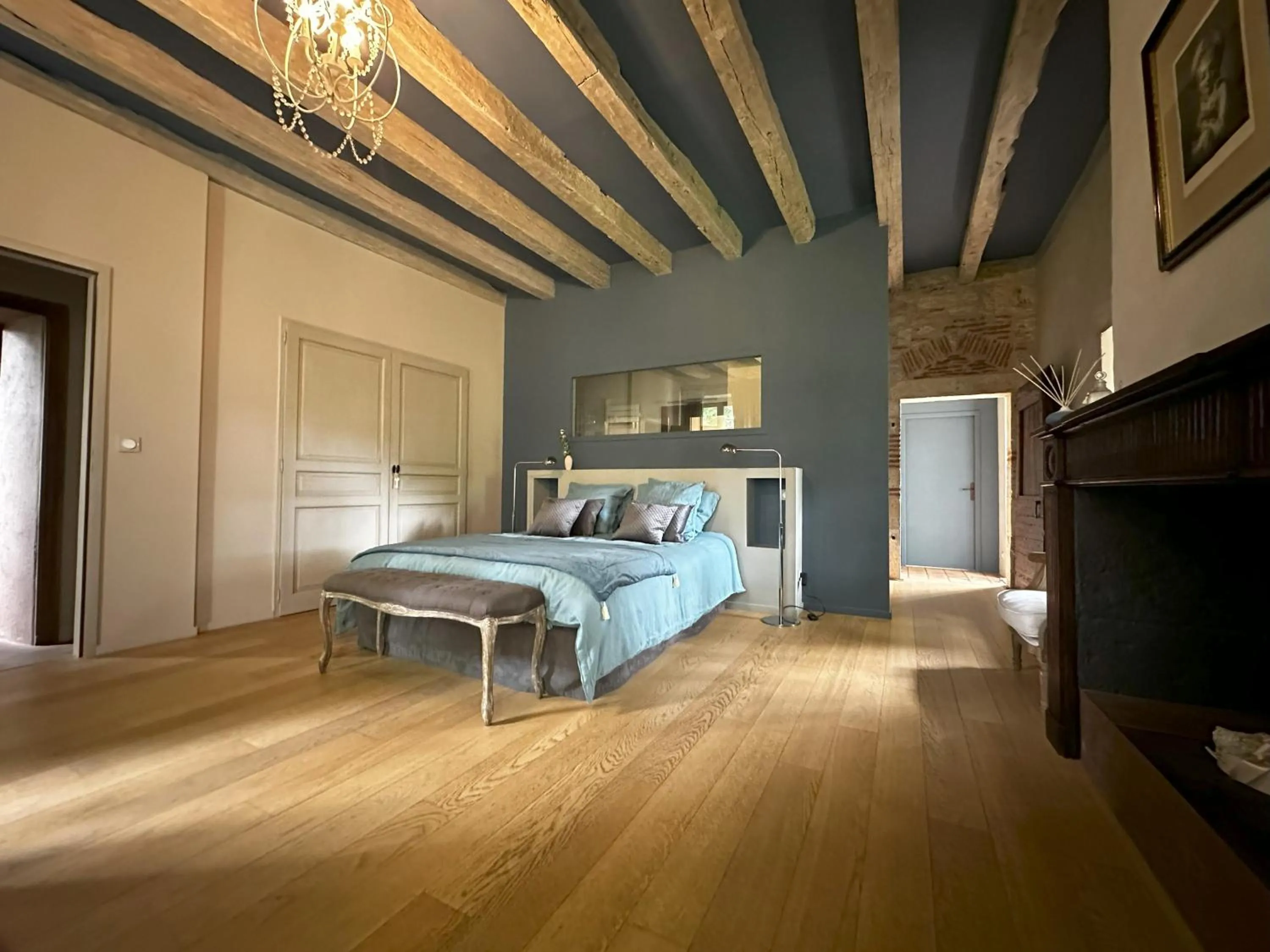Bedroom, Bed in Les Hauts de Sauliès - Chambre et Table d'Hôtes de charme