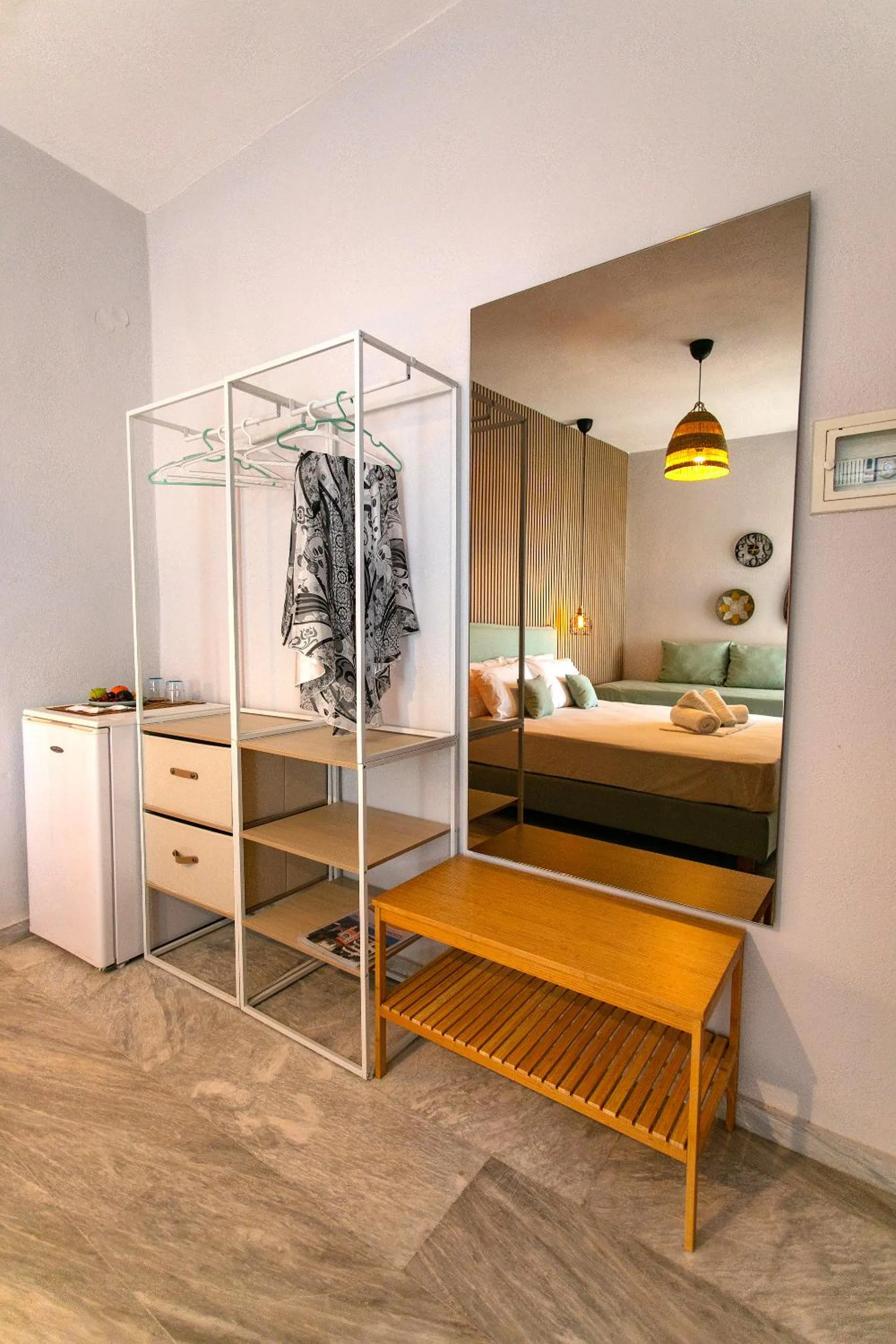 Bed in Hotel Agios Thomas