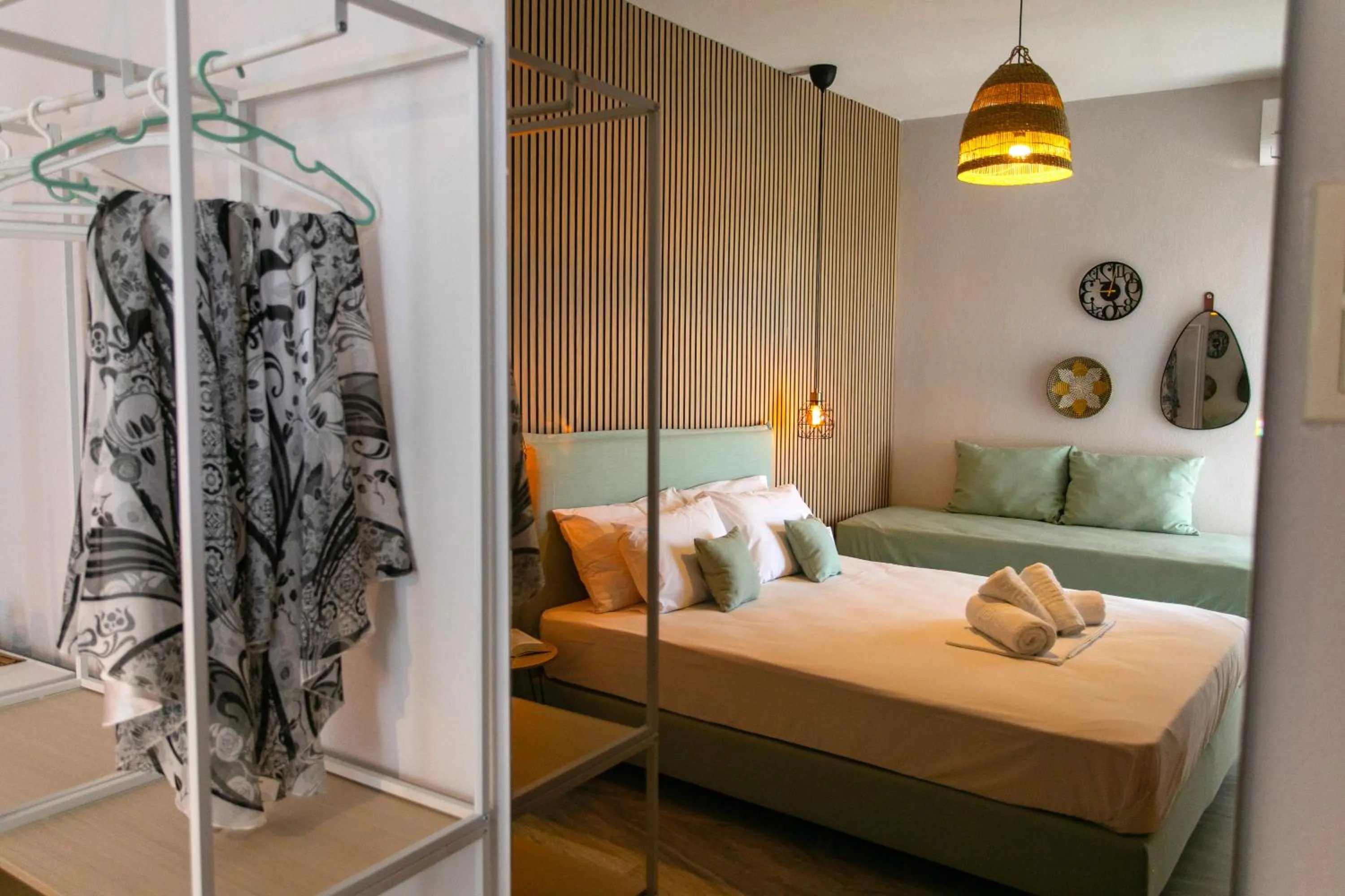 Bed in Hotel Agios Thomas