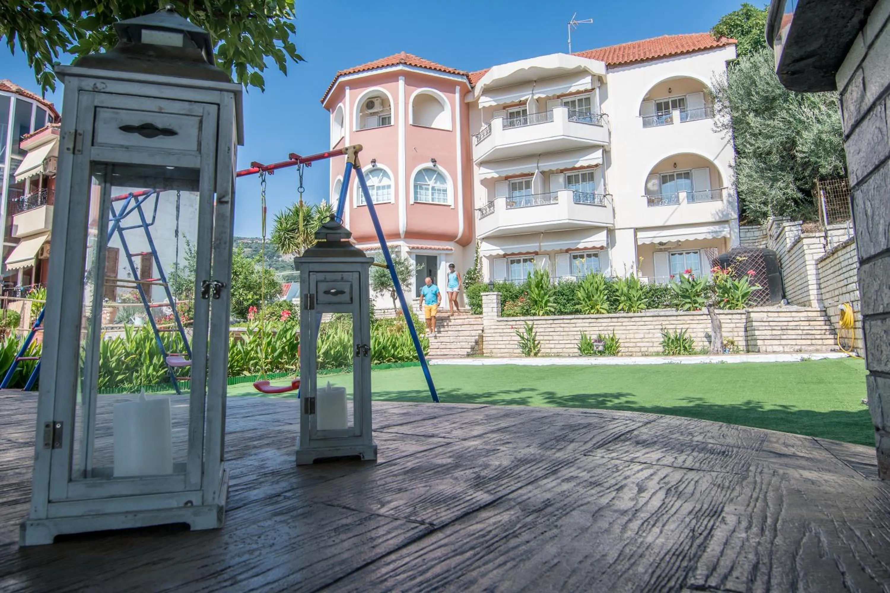 Patio in Hotel Agios Thomas