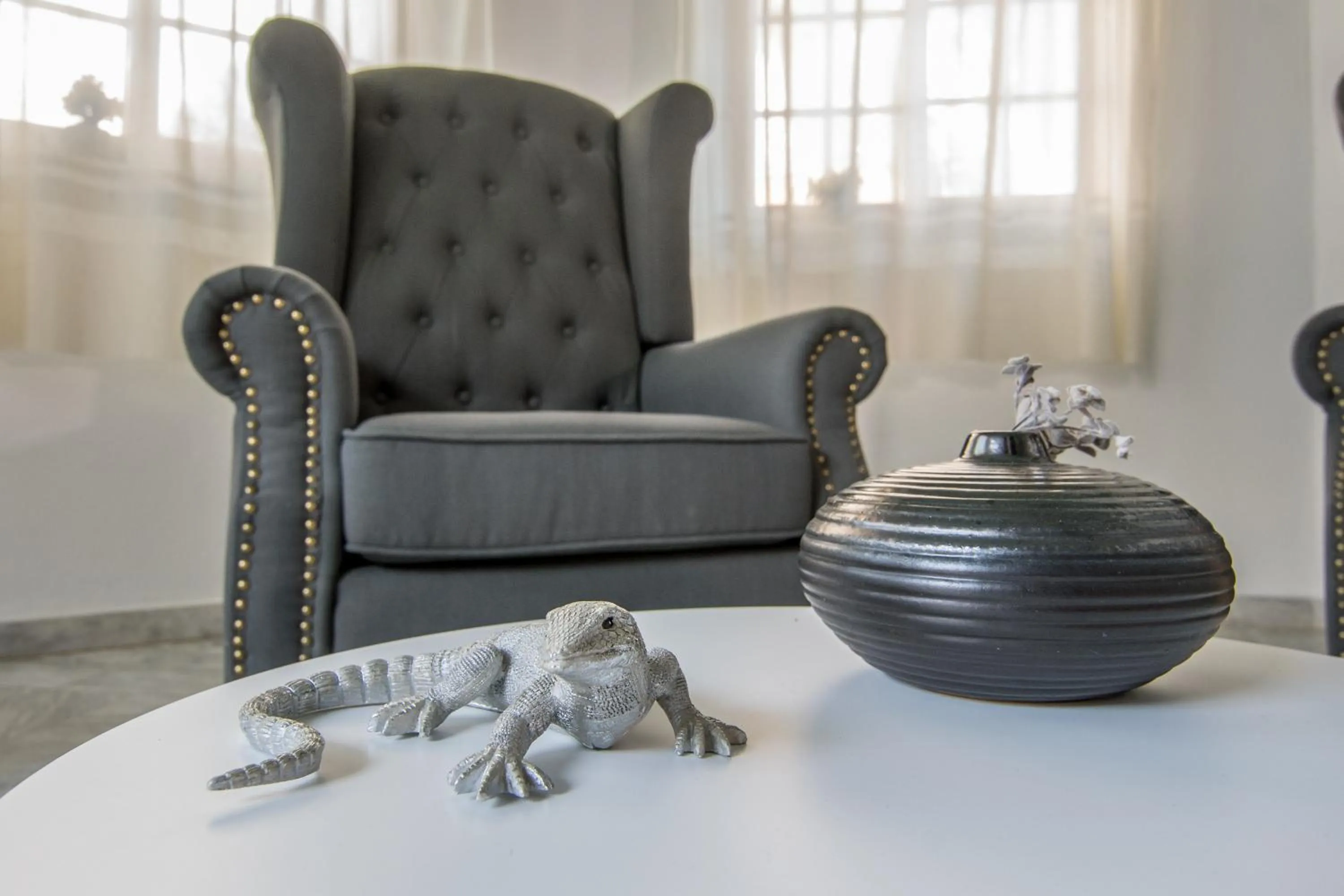 Seating area in Hotel Agios Thomas