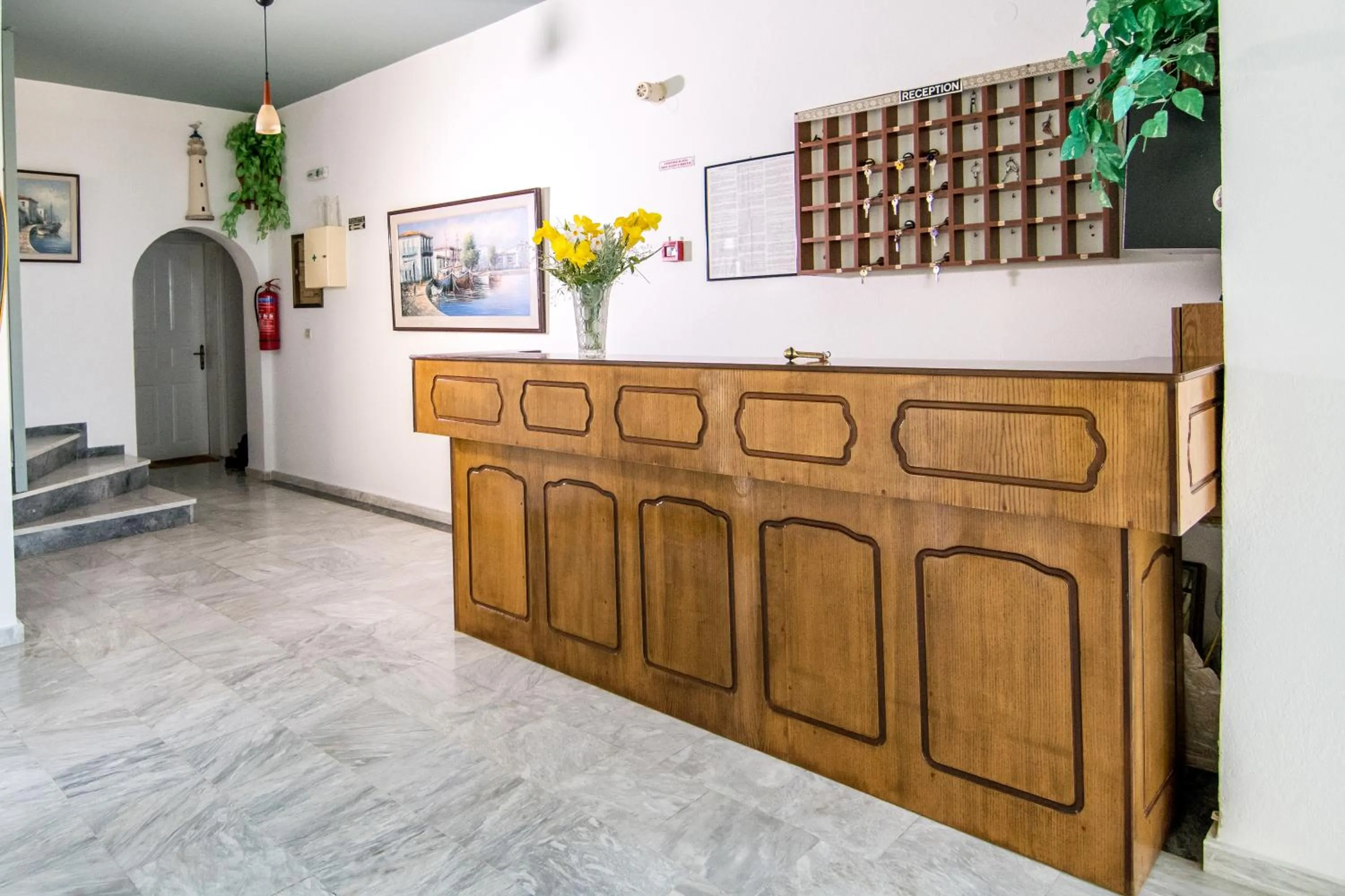 Lobby or reception in Hotel Agios Thomas