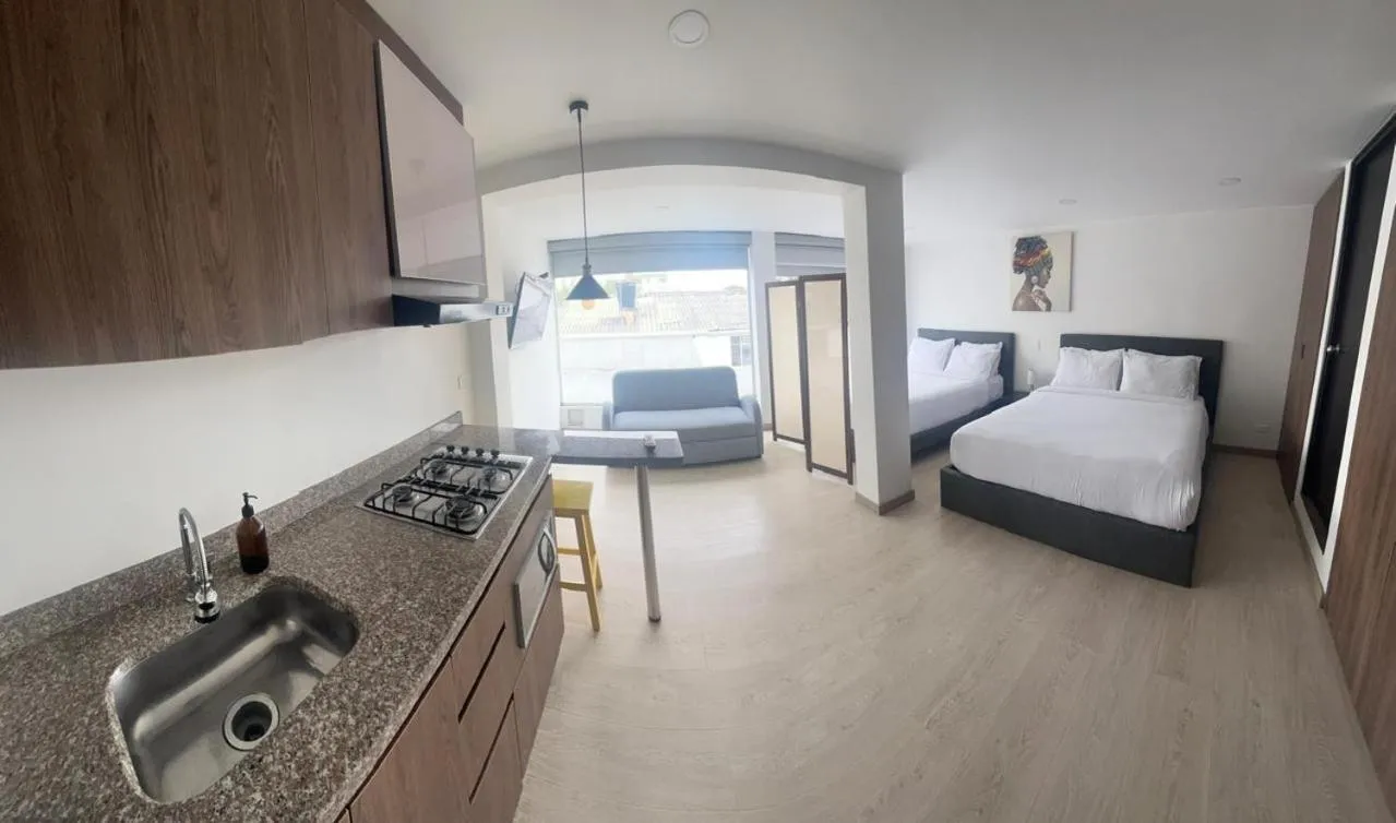 Photo of the whole room, Bed in Spacio30