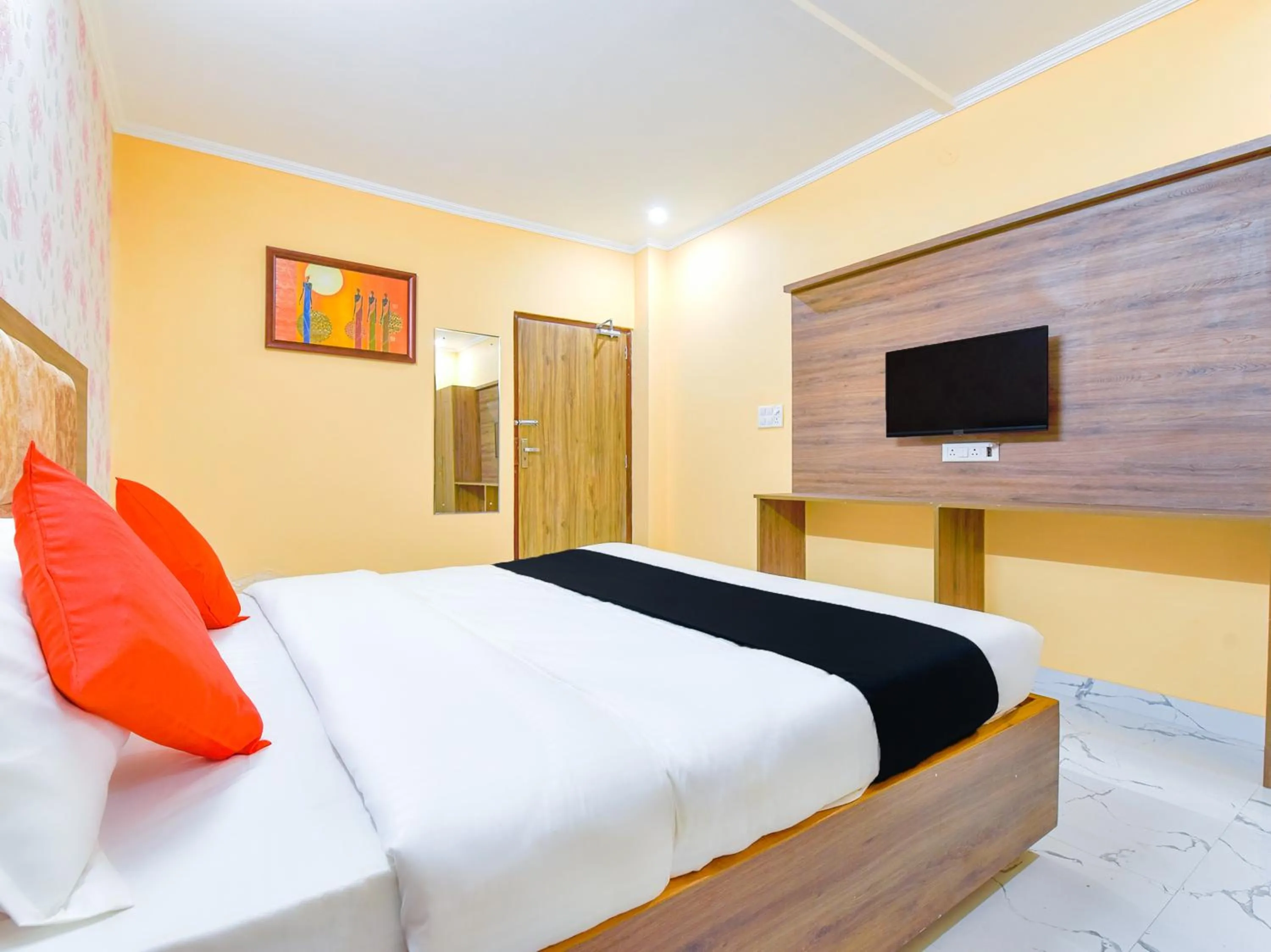 Bed in Hotel Vibha Palace