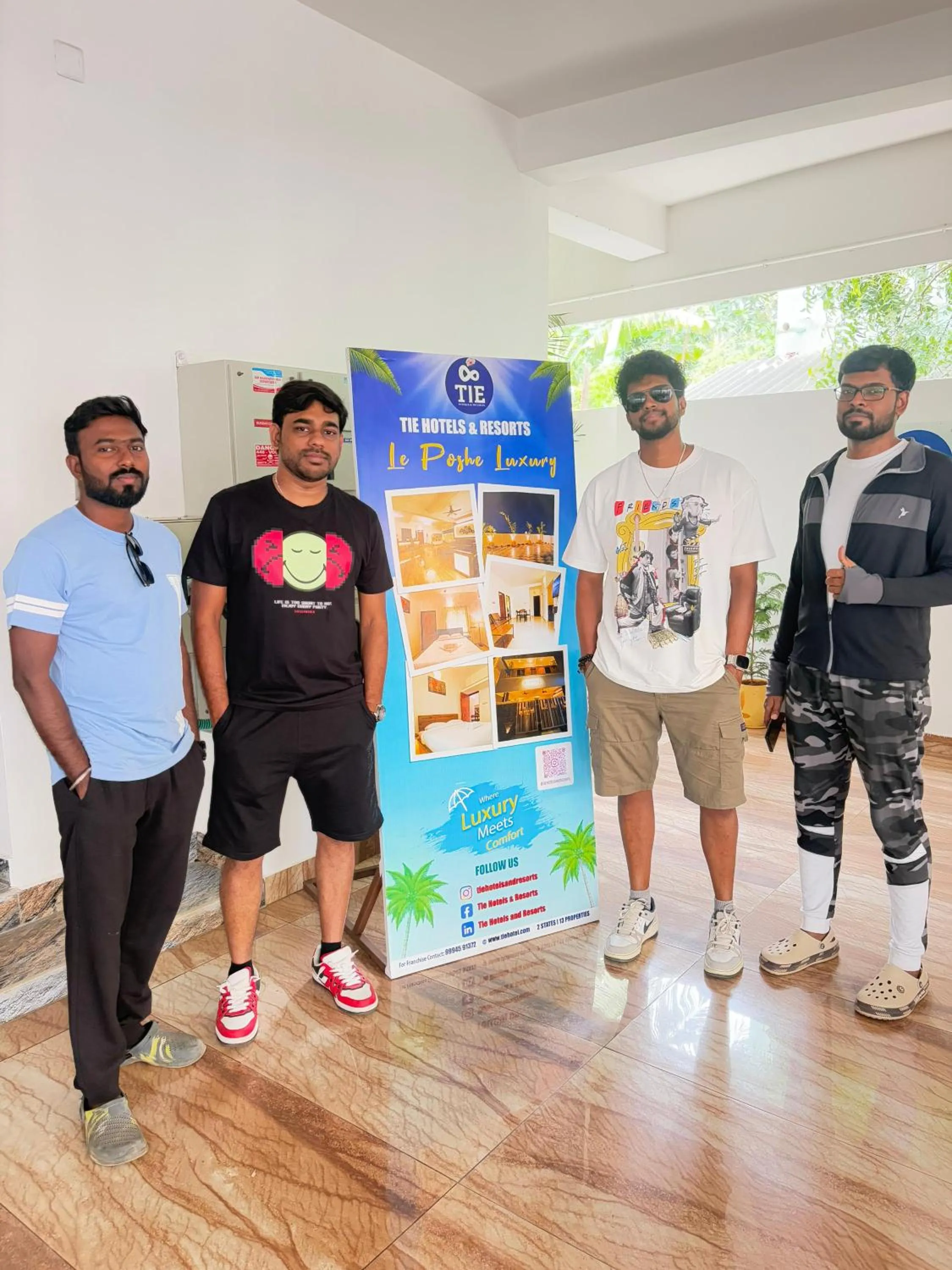 group of guests in Le Poshe Luxury - TIE