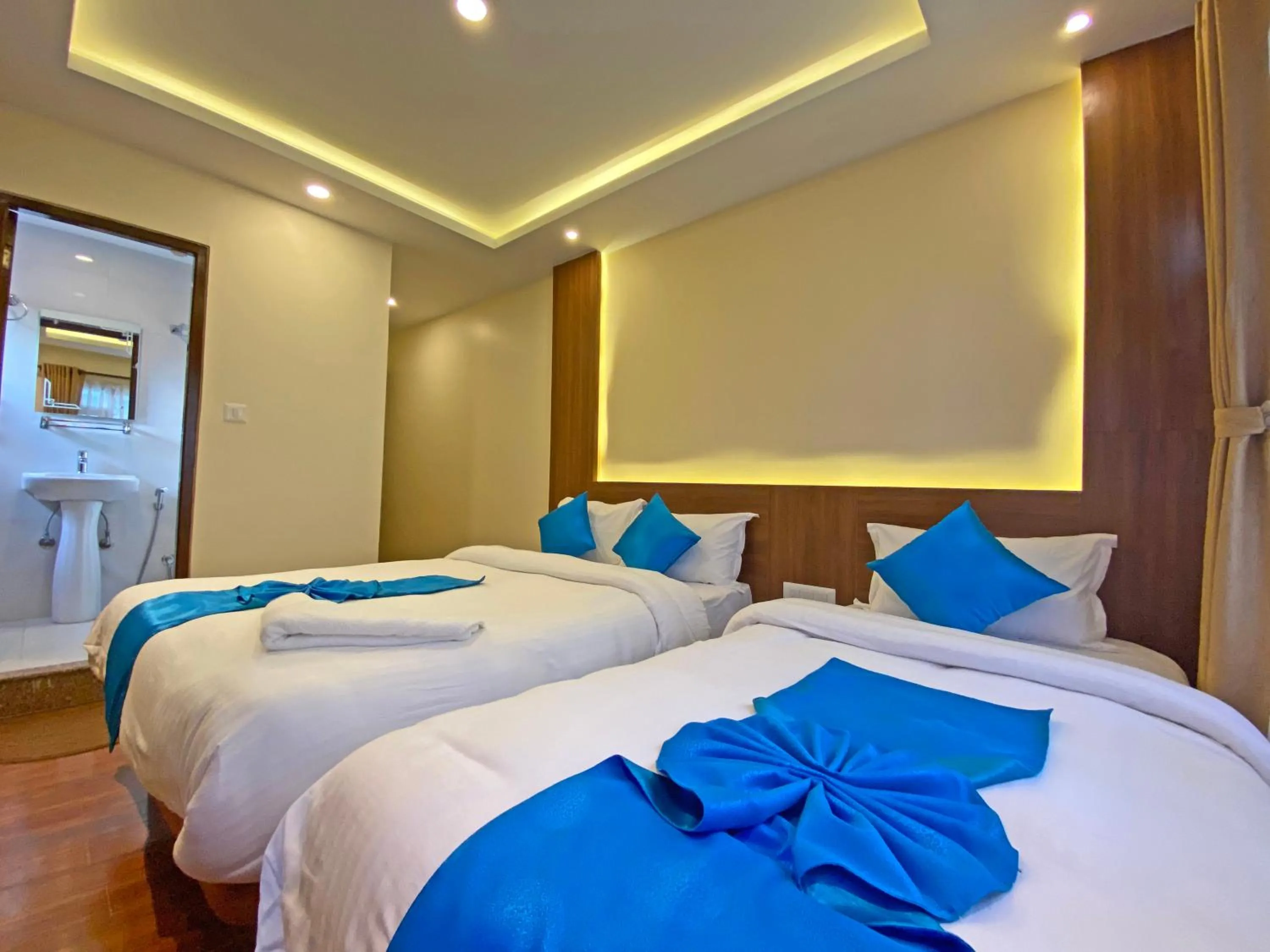 Bed in Hotel Dipjyoti