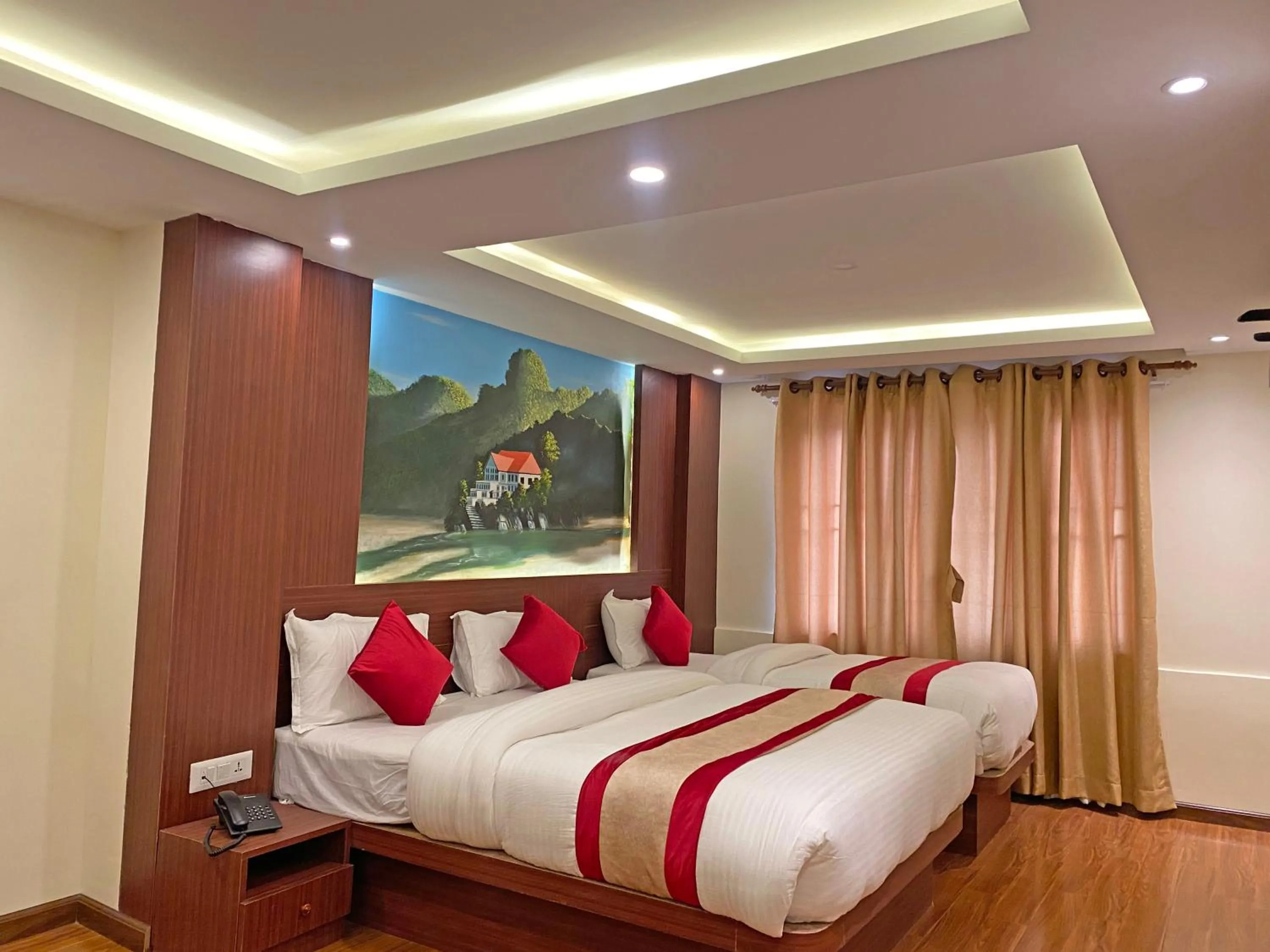 Bed in Hotel Dipjyoti