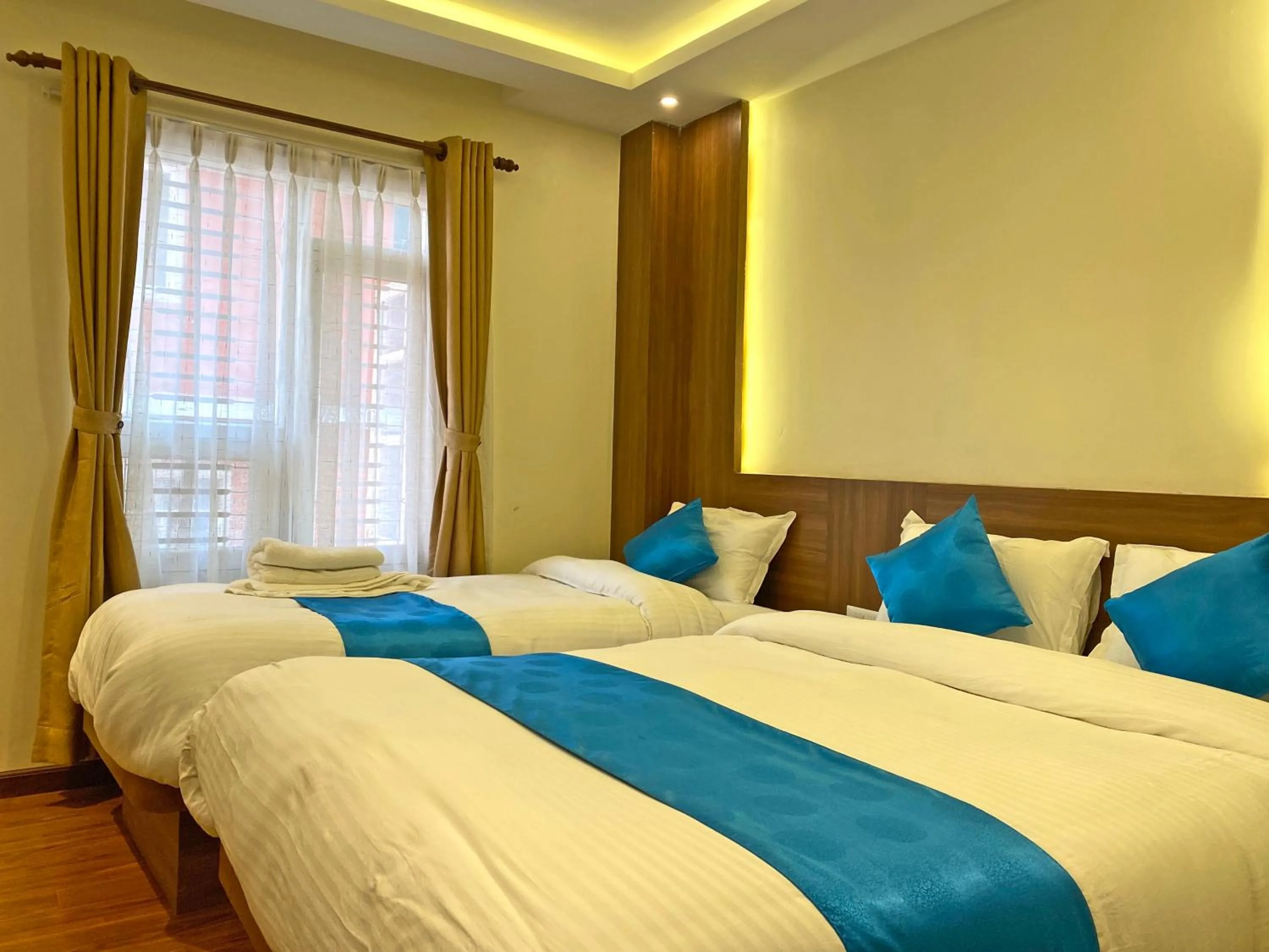 Bed in Hotel Dipjyoti