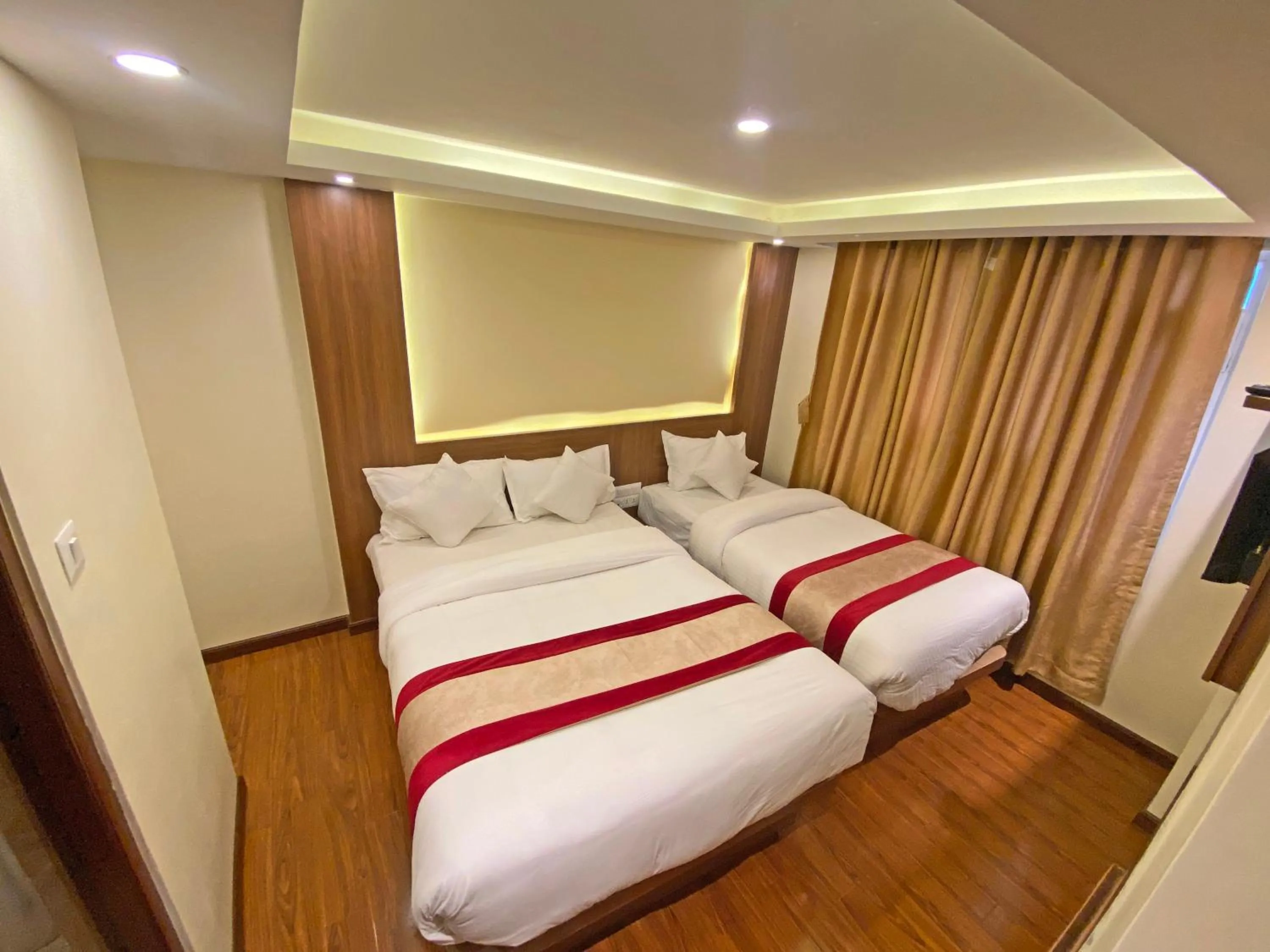 Bed in Hotel Dipjyoti