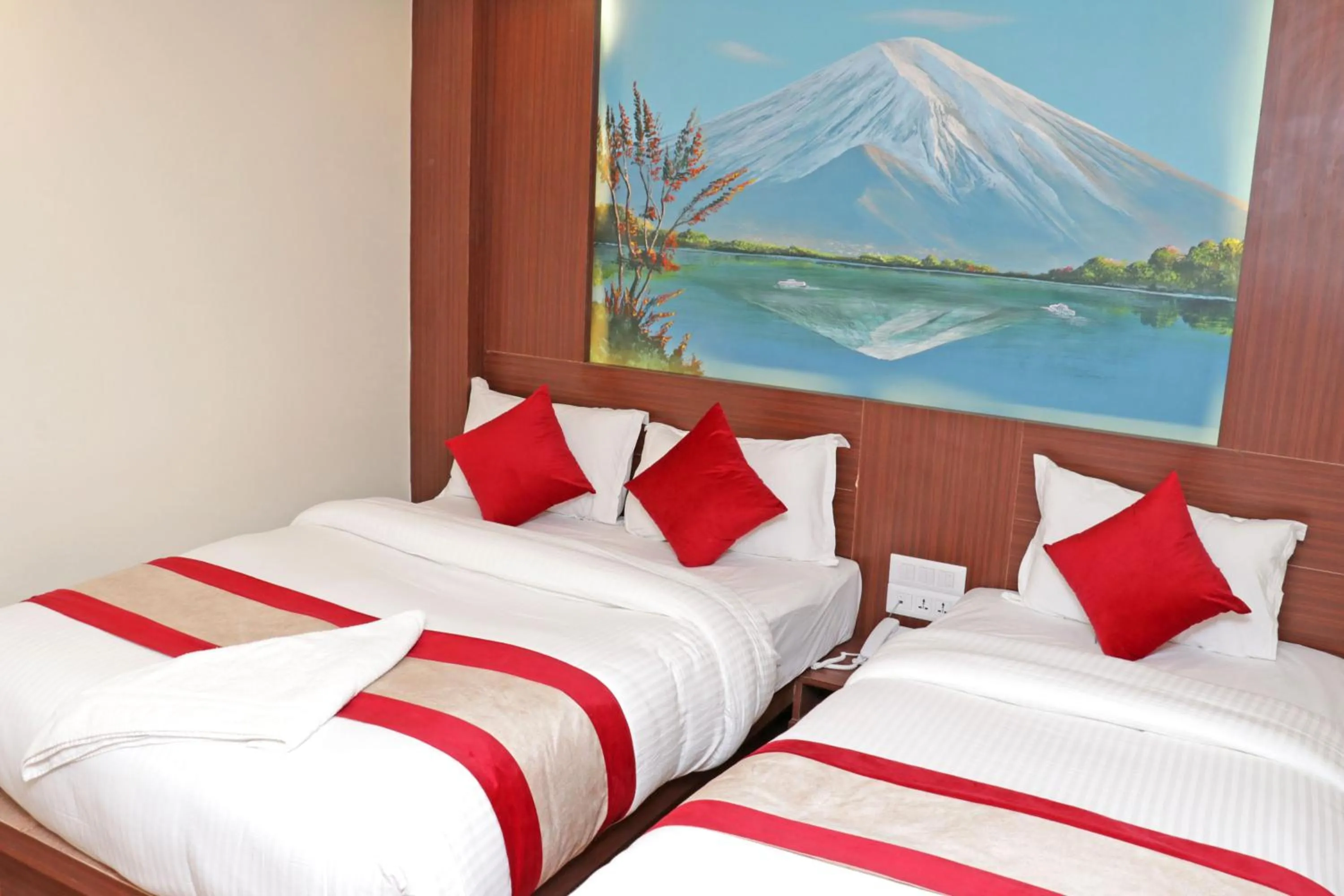 Bed in Hotel Dipjyoti