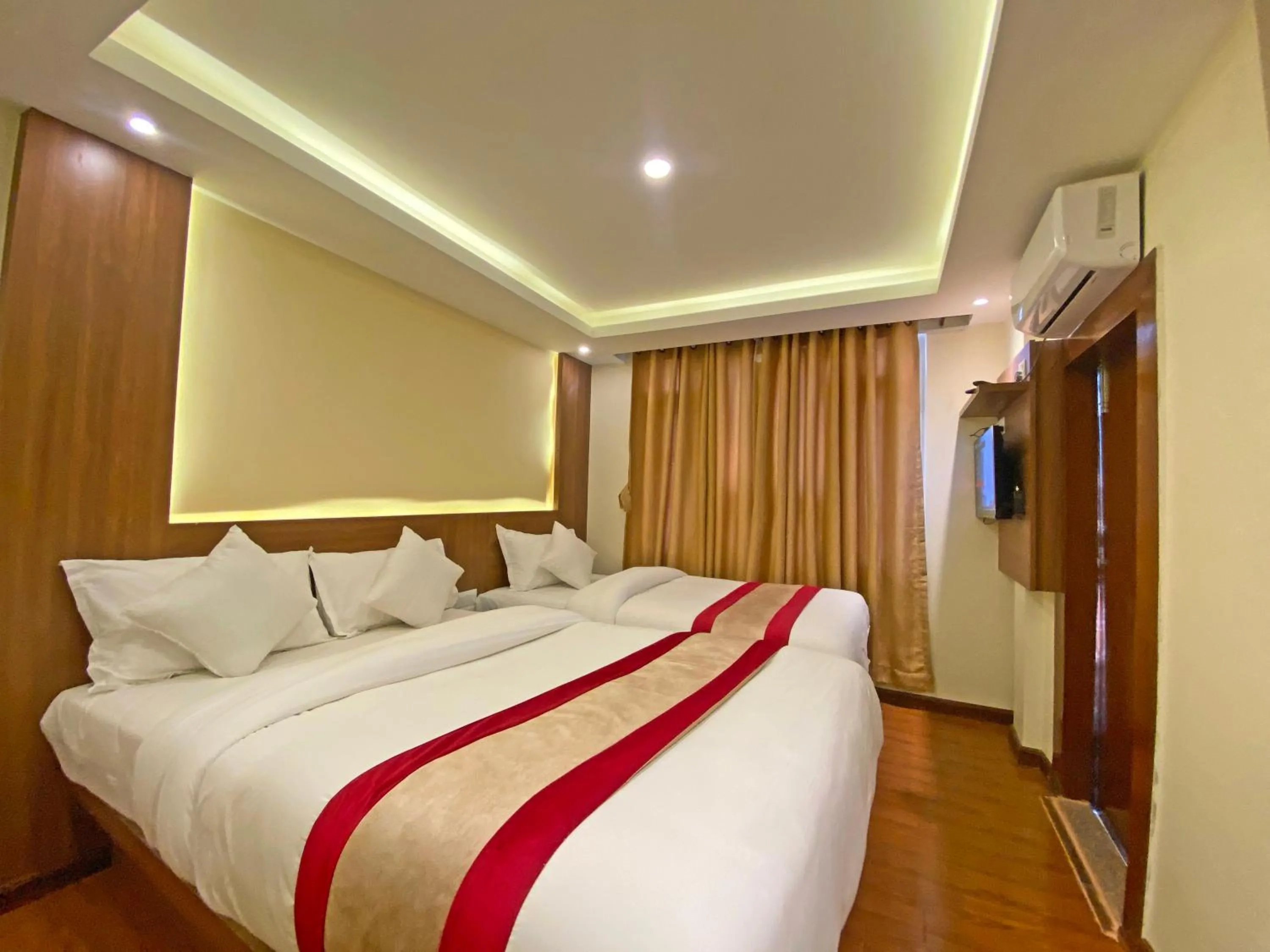 Bed in Hotel Dipjyoti