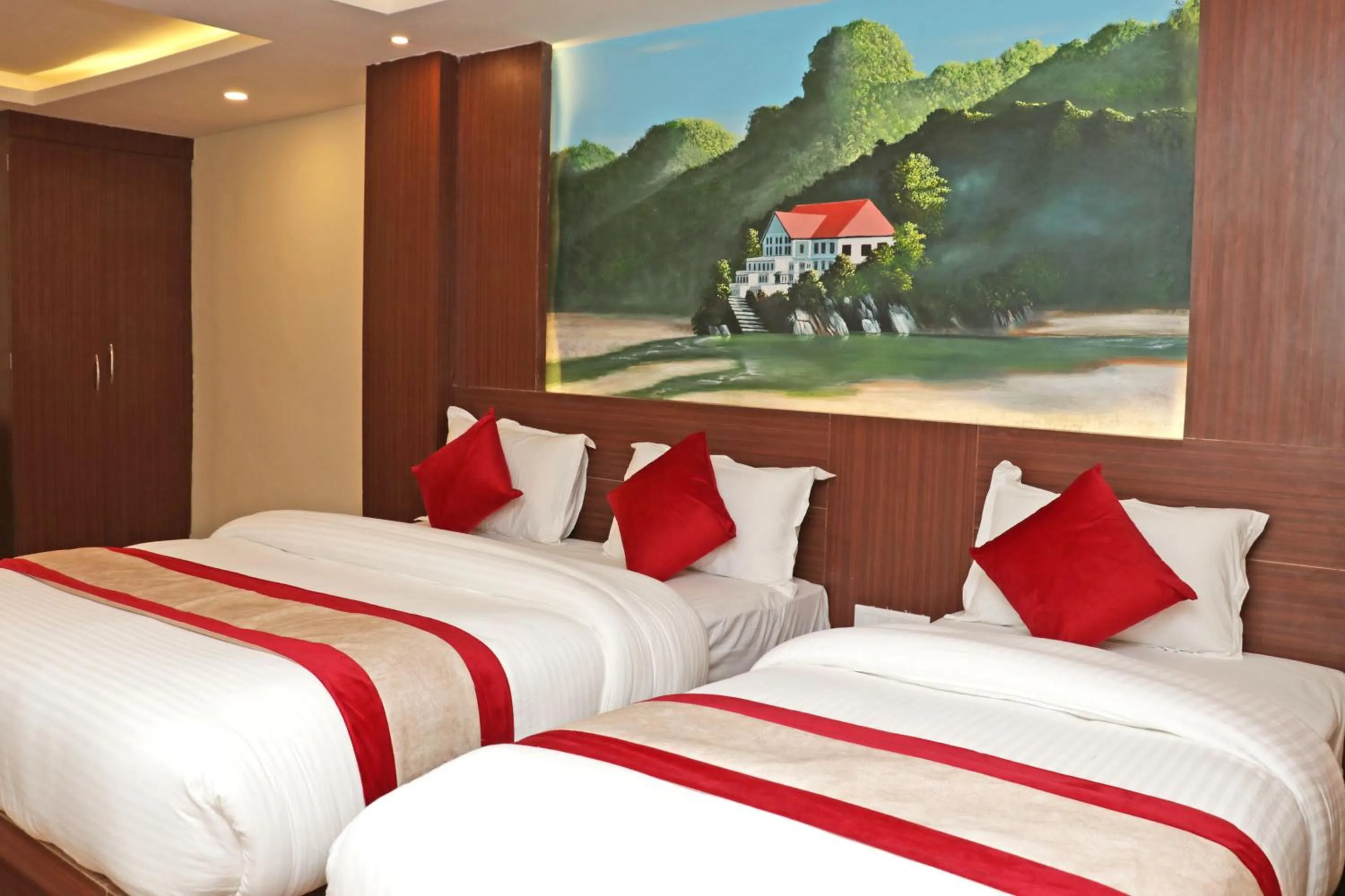 Bed in Hotel Dipjyoti