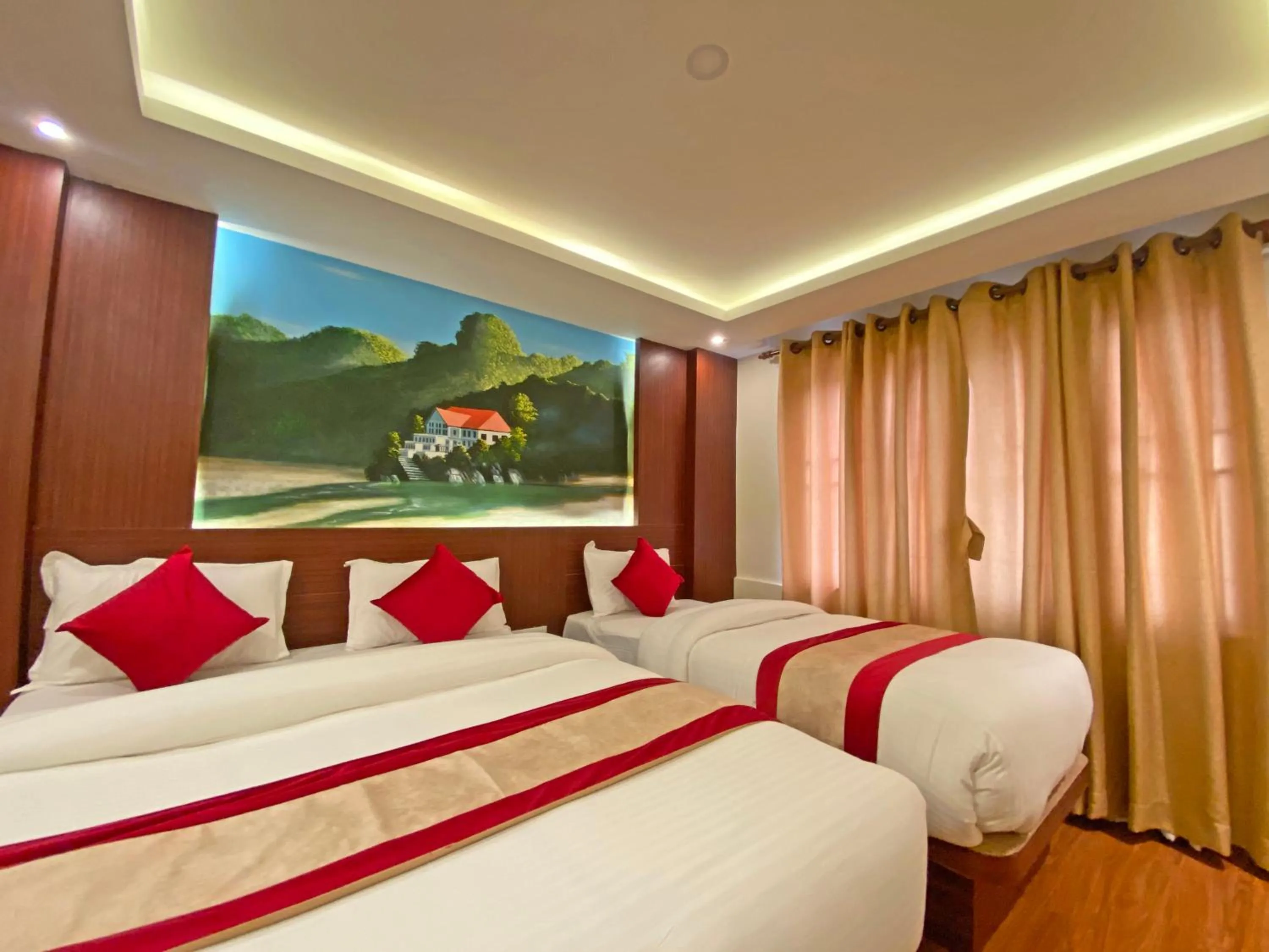 Bed in Hotel Dipjyoti