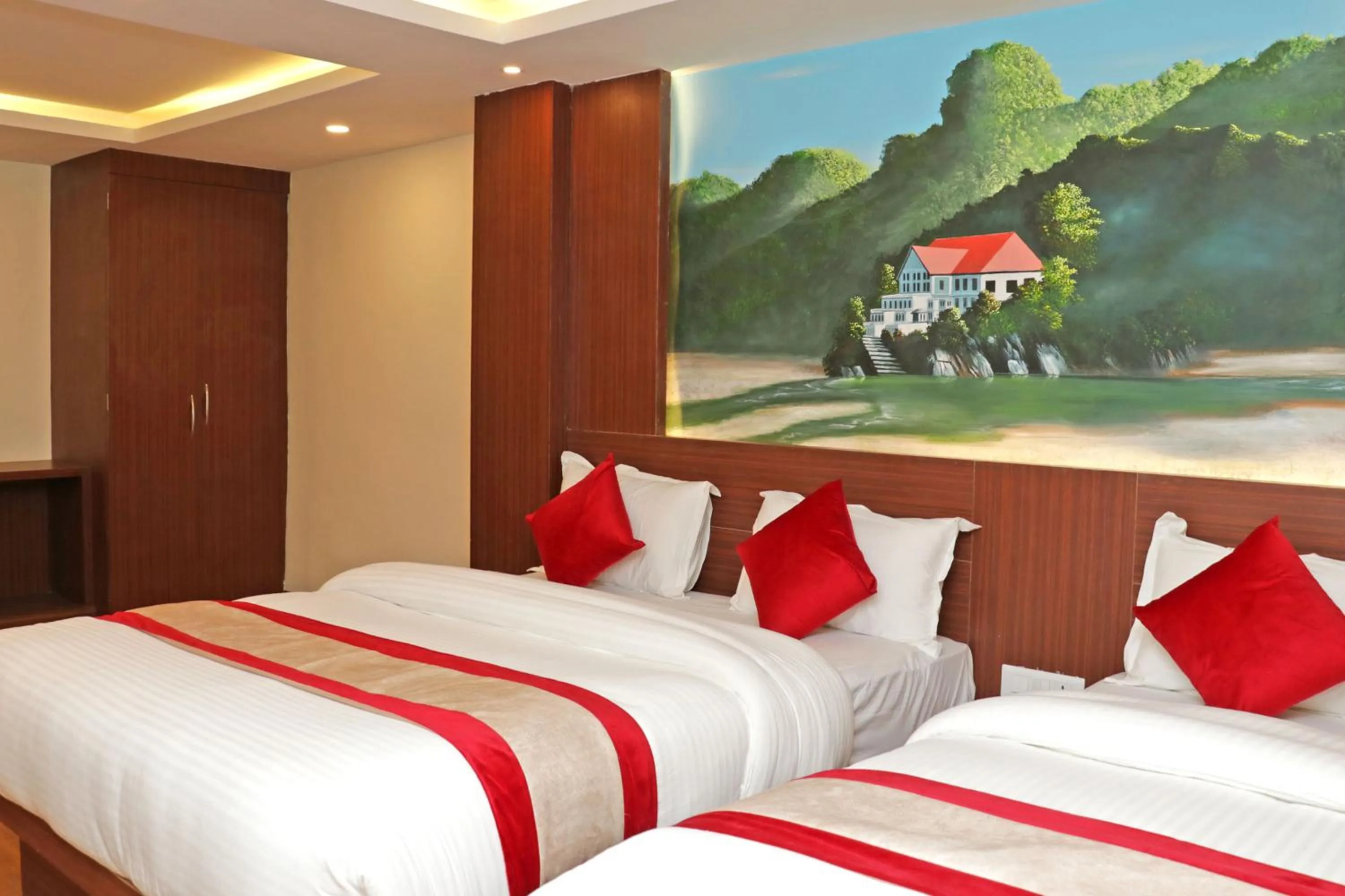 Bed in Hotel Dipjyoti