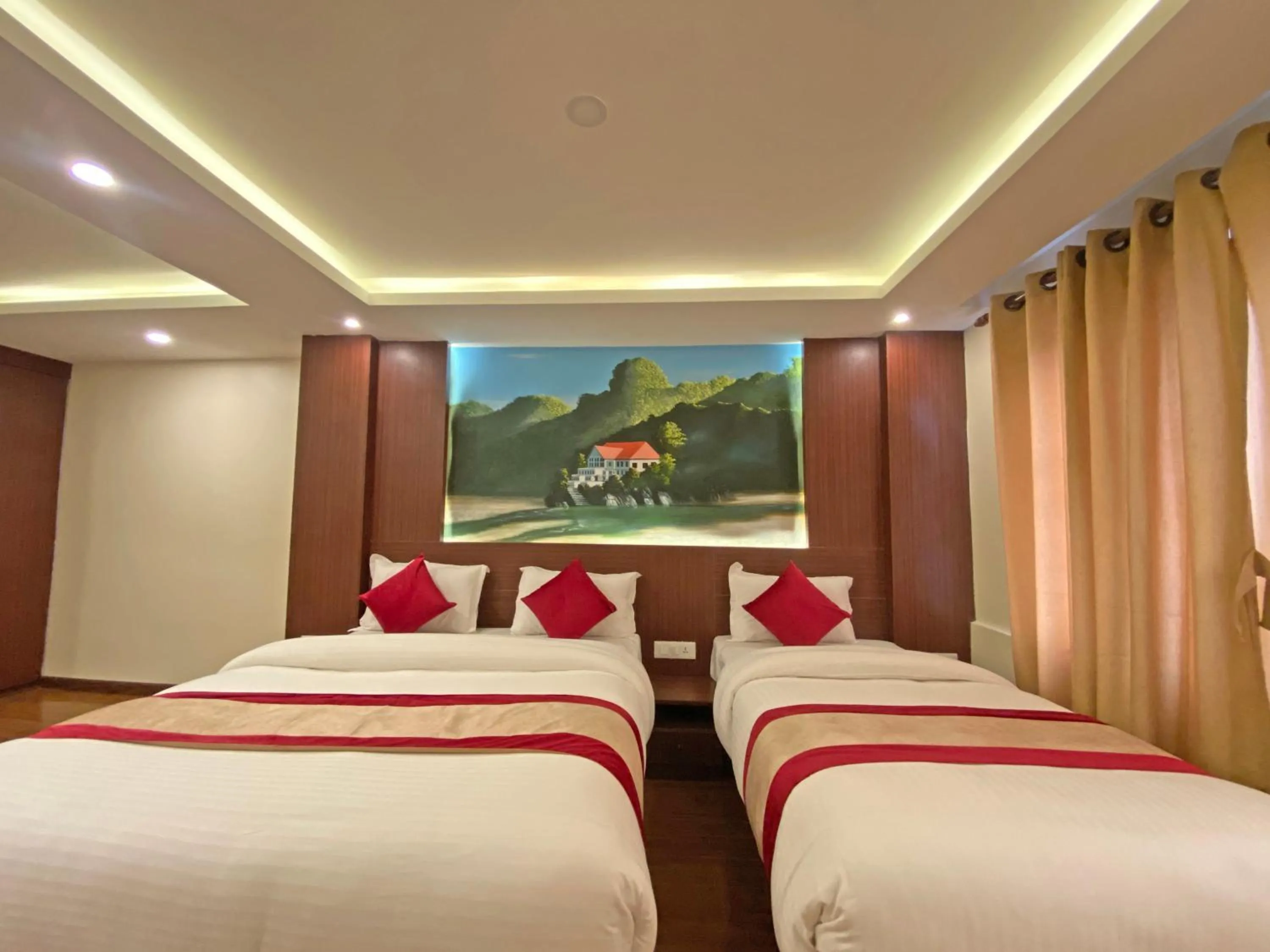 Bed in Hotel Dipjyoti