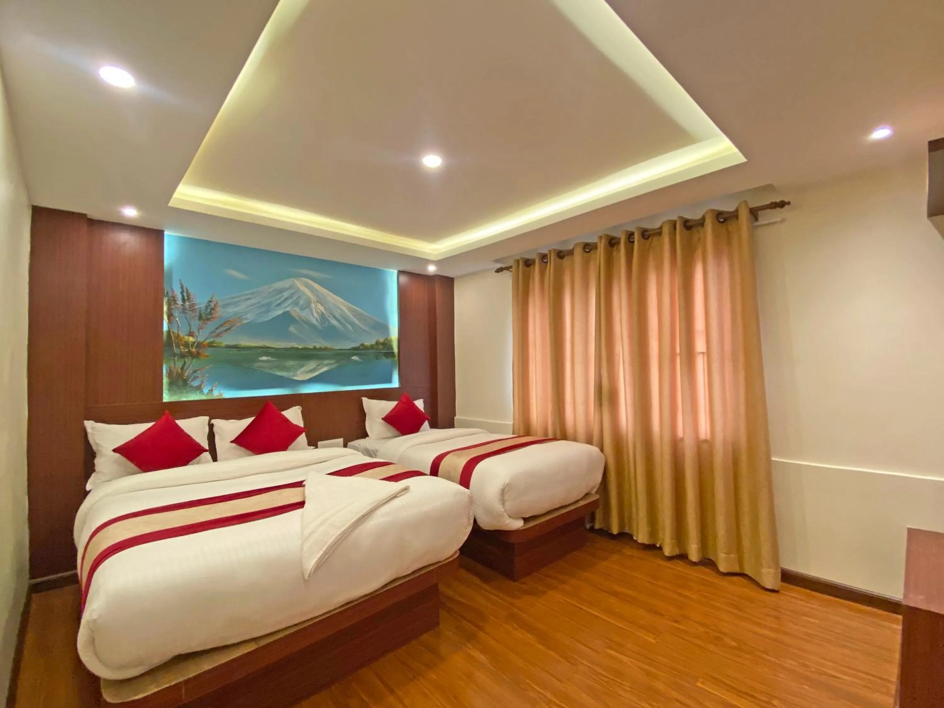 Bed in Hotel Dipjyoti